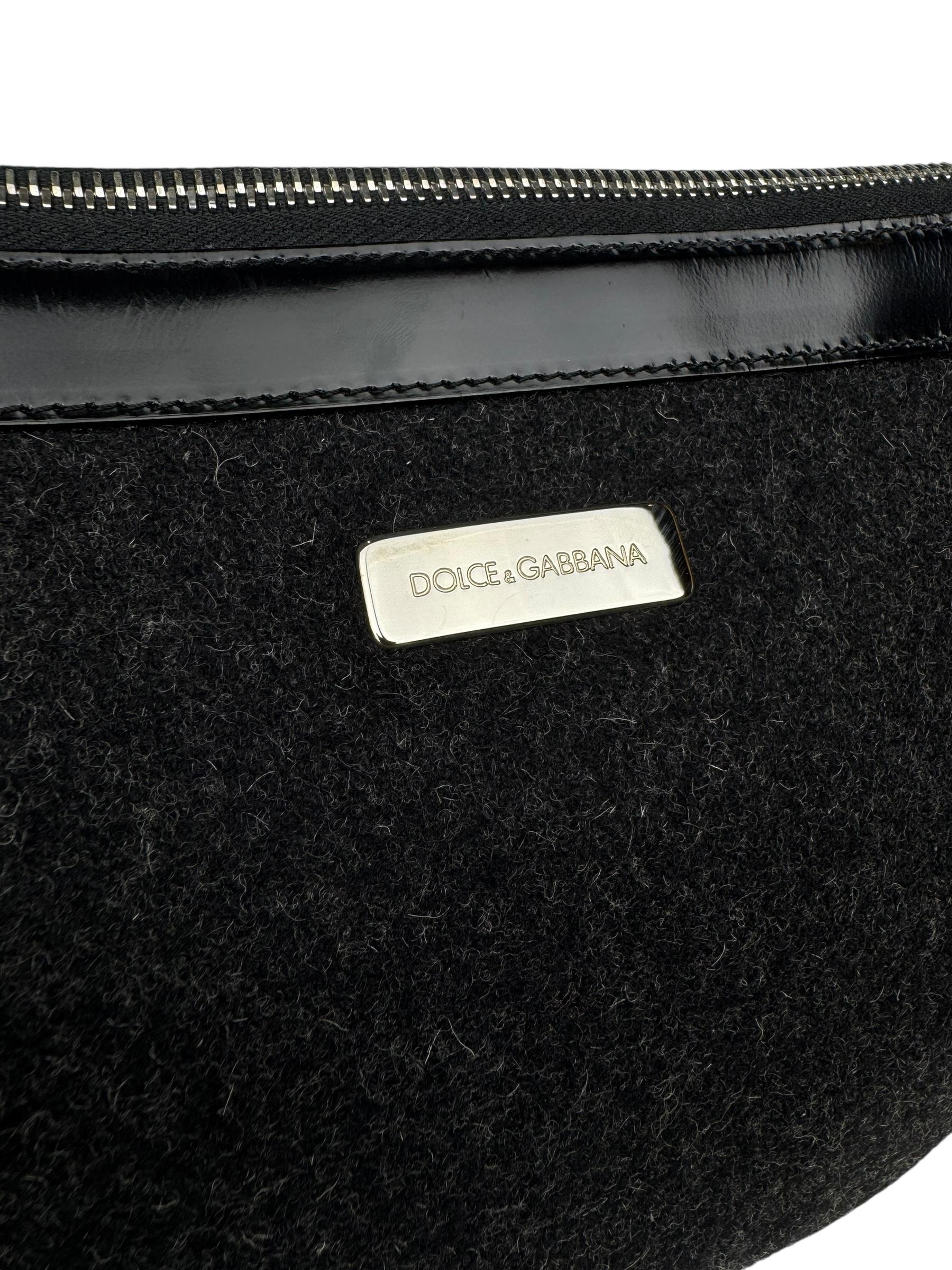 DOLCE GABBANA WOOL CLUTCH