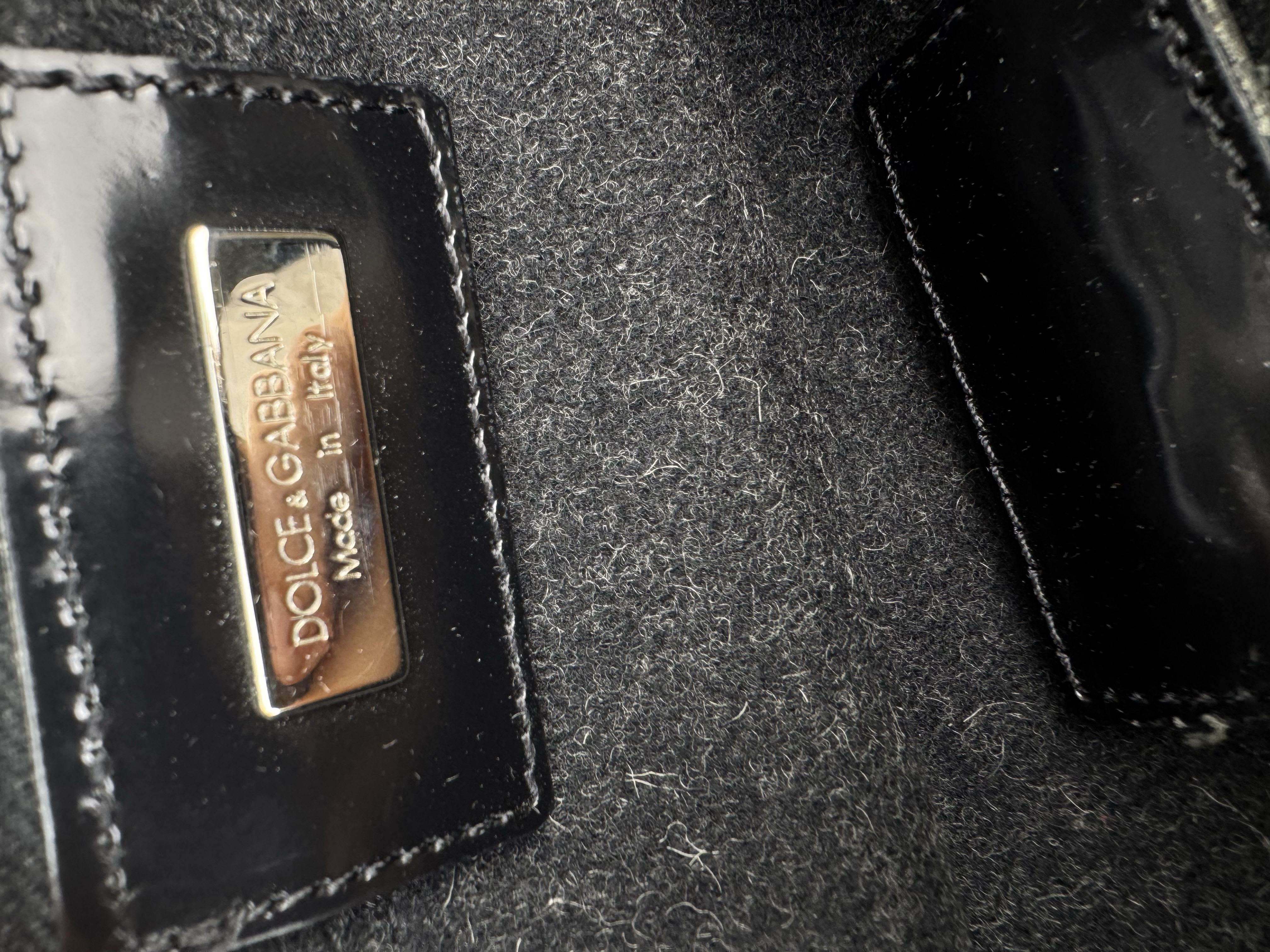 DOLCE GABBANA WOOL CLUTCH