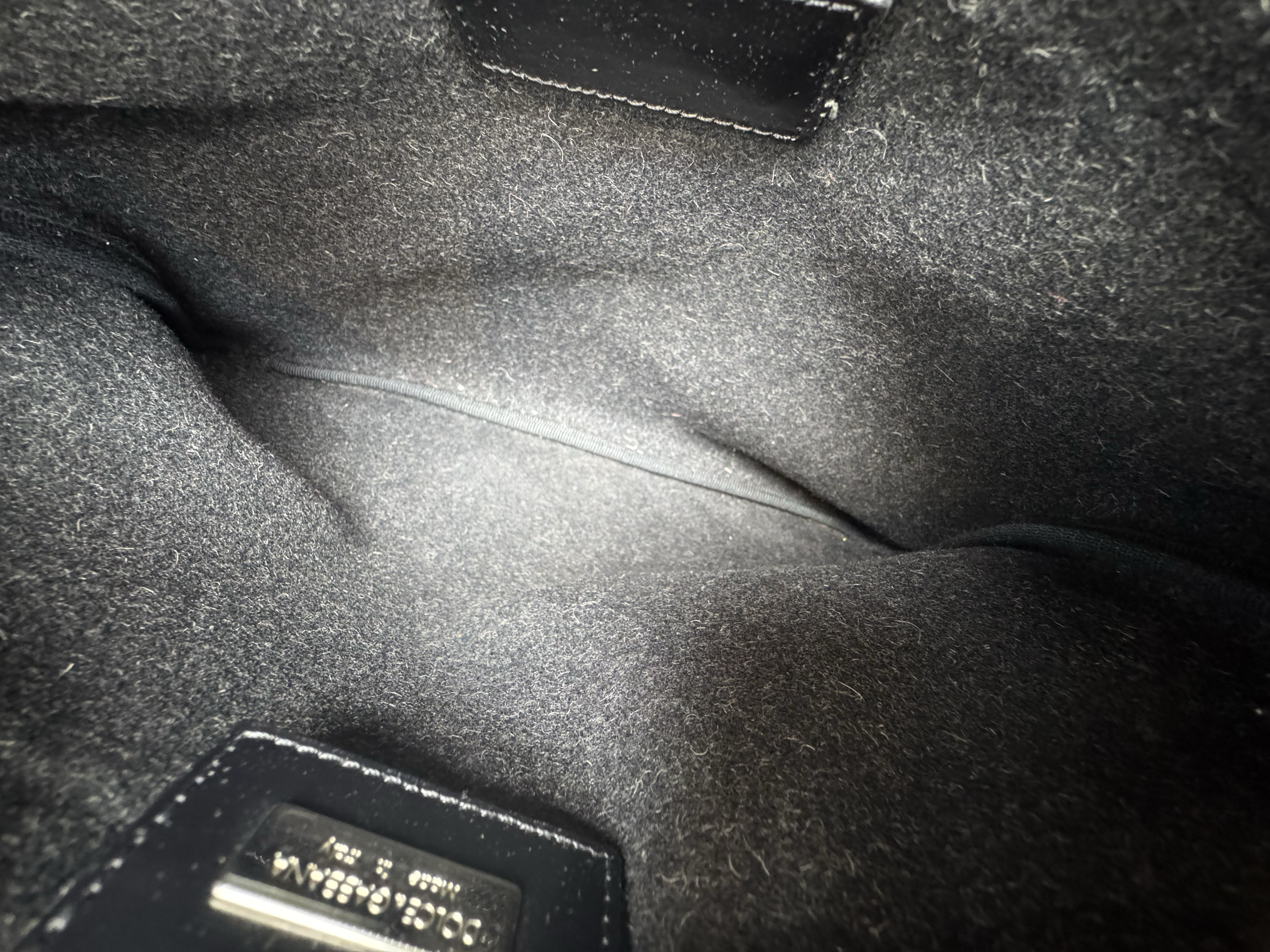 DOLCE GABBANA WOOL CLUTCH