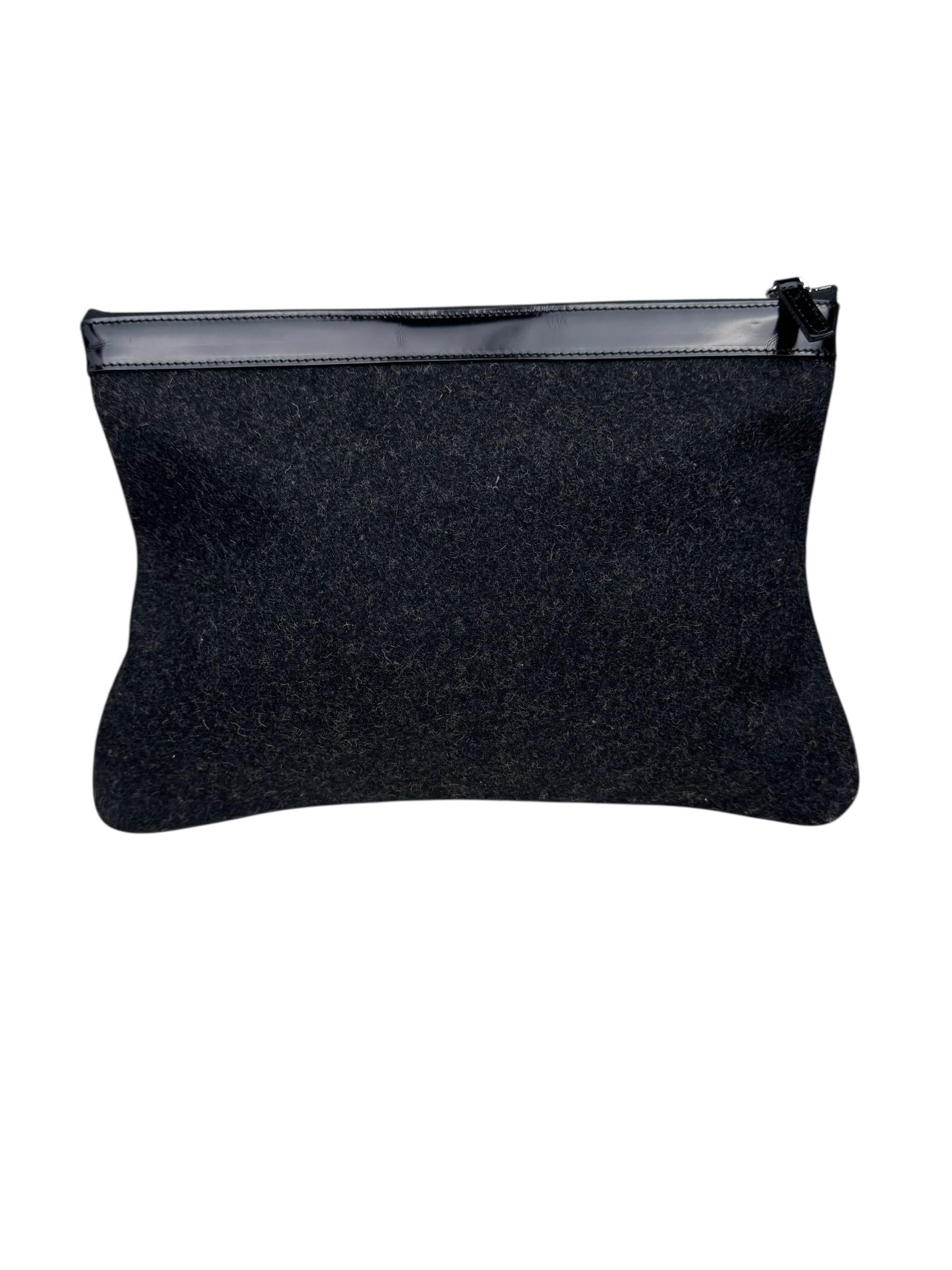 DOLCE GABBANA WOOL CLUTCH