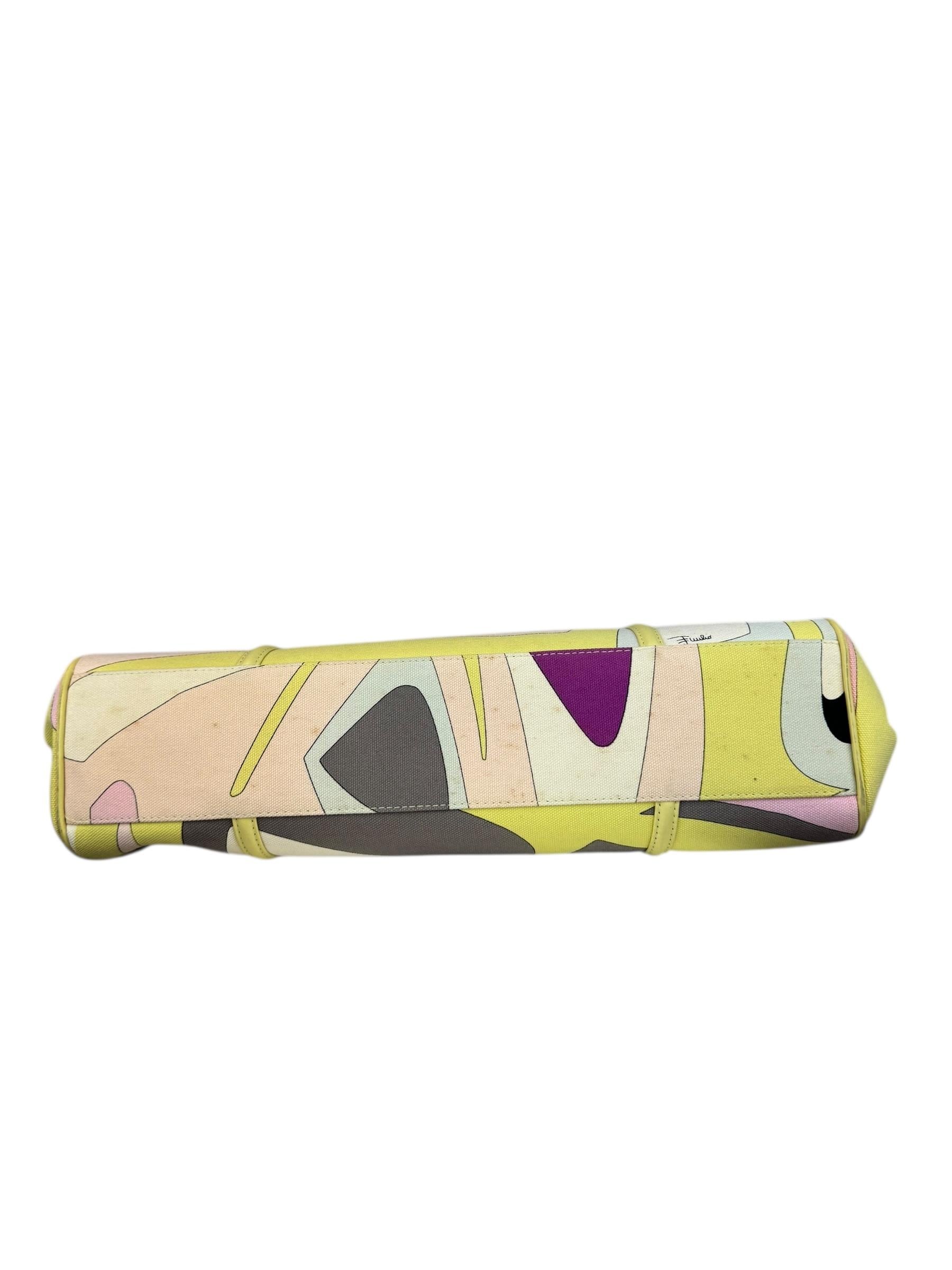 EMILIO PUCCI CANVAS TOTE BAG