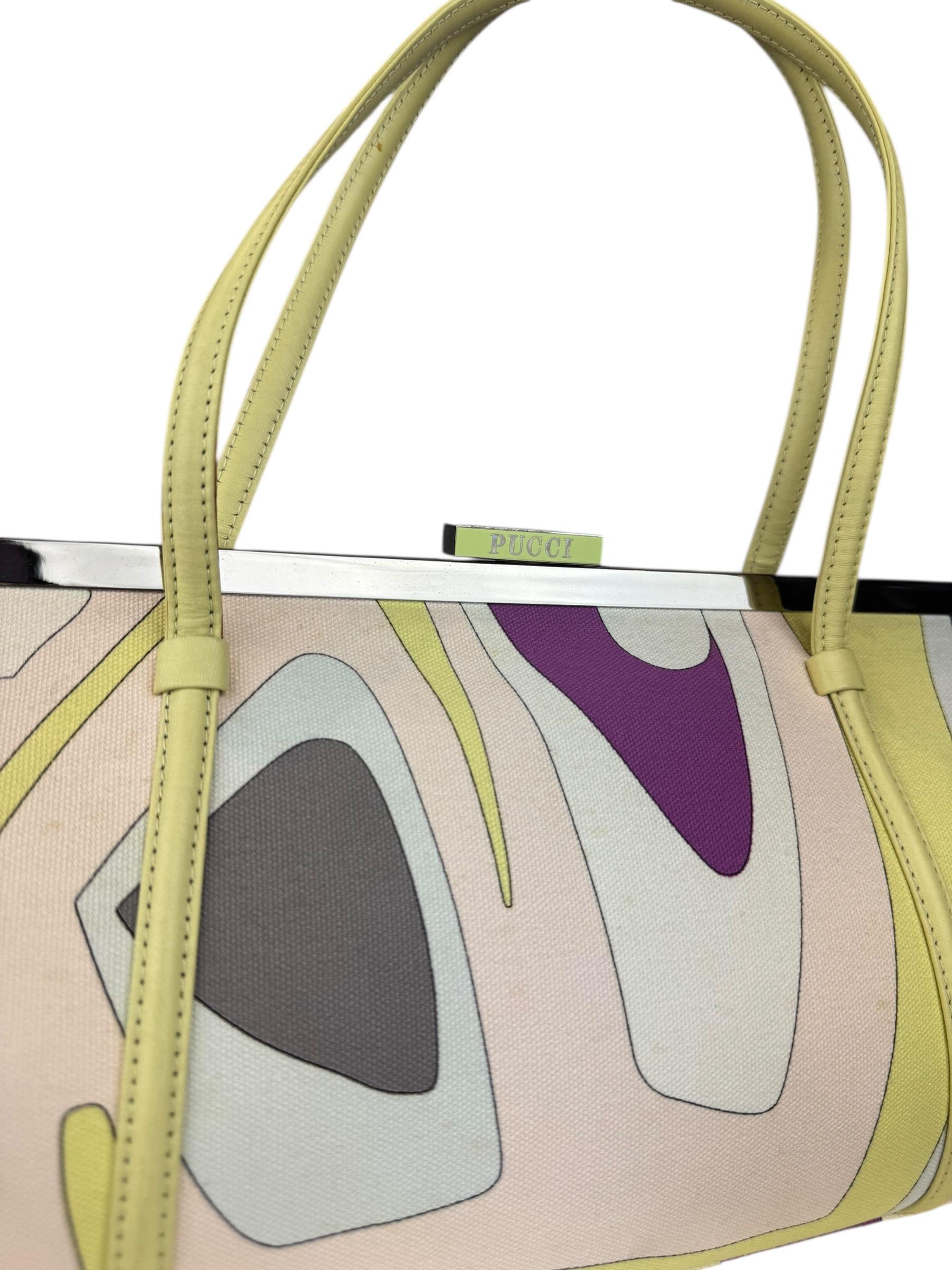 EMILIO PUCCI CANVAS TOTE BAG