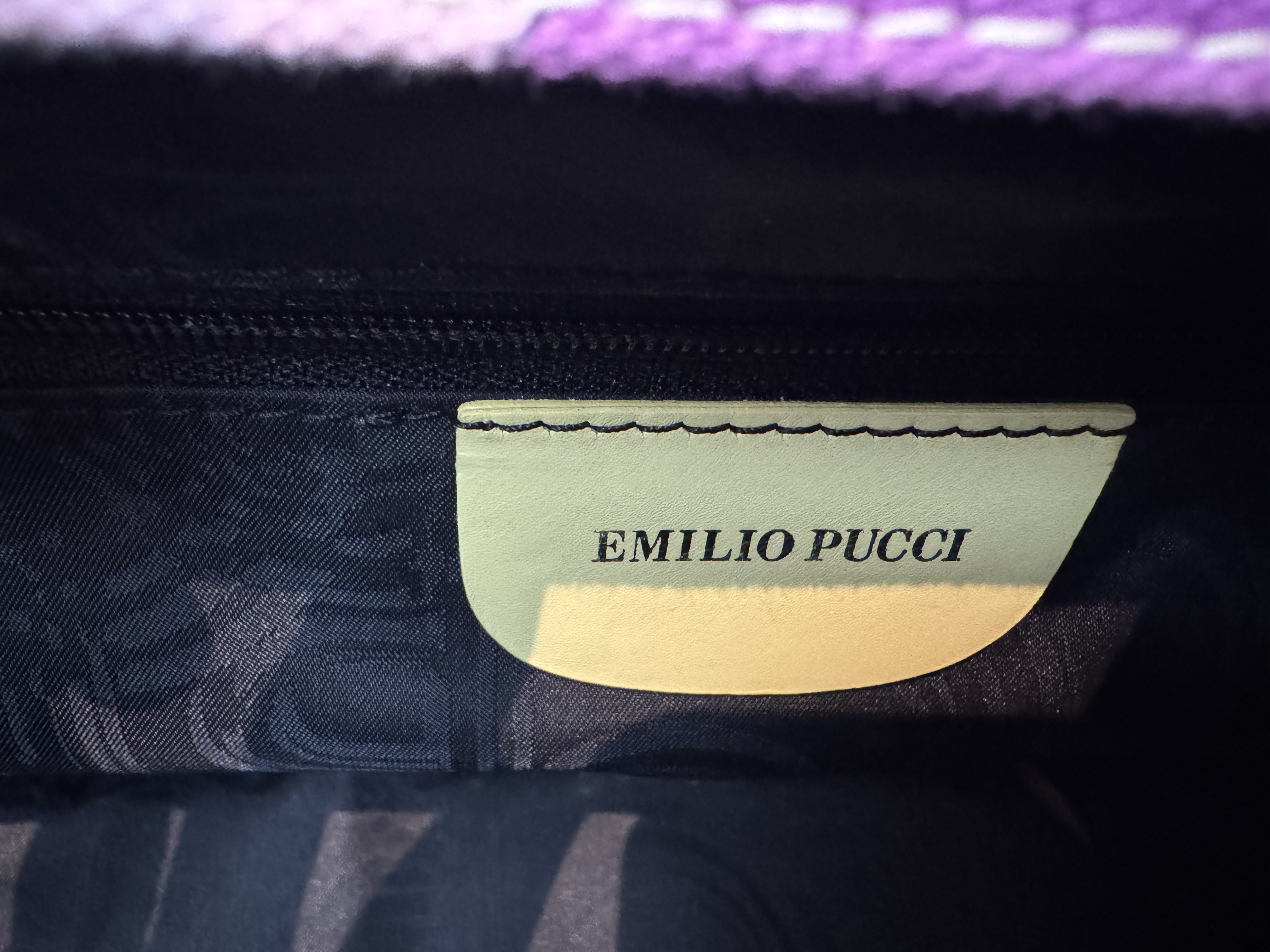 EMILIO PUCCI CANVAS TOTE BAG