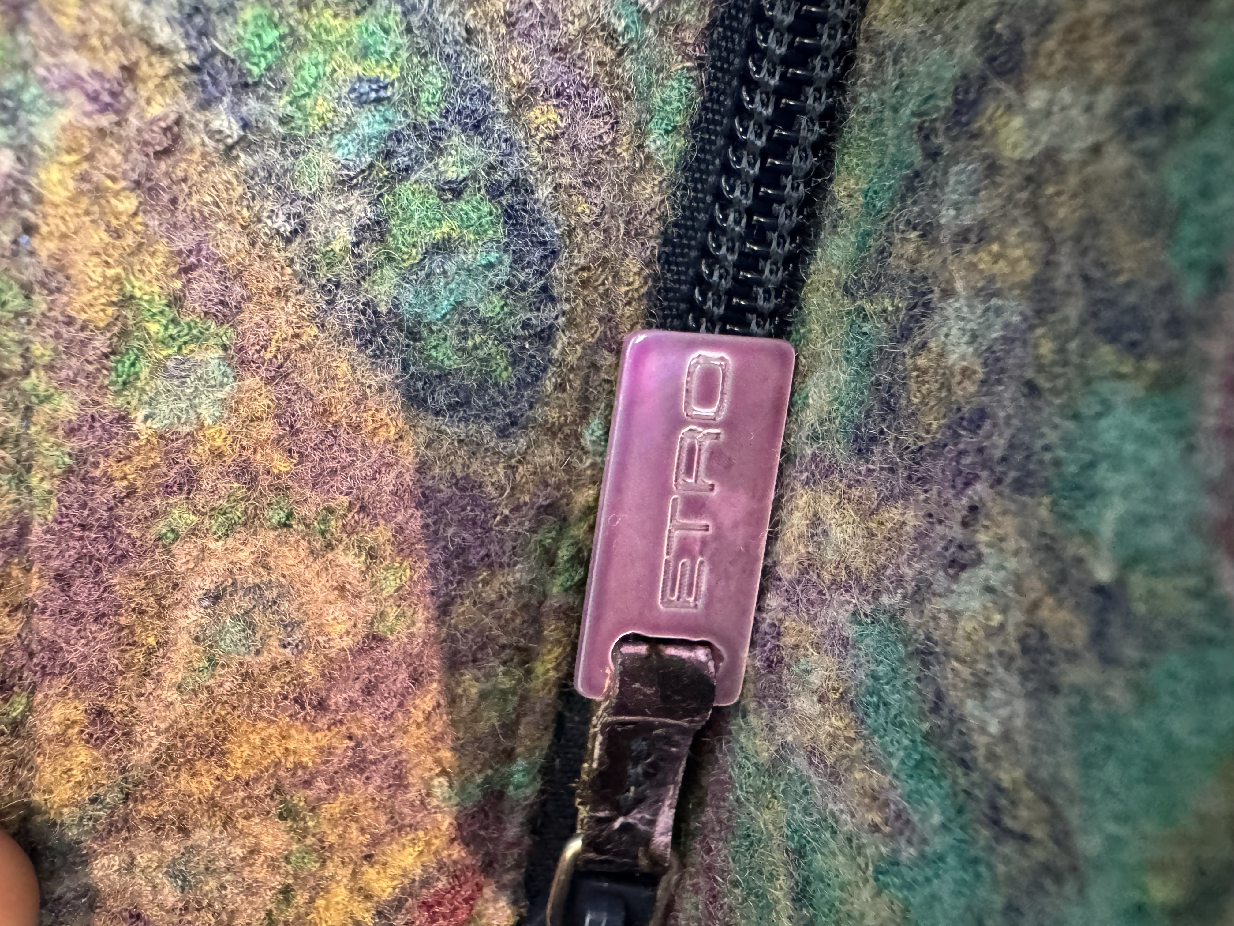 ETRO CARPET WOOL SHOULDER BAG