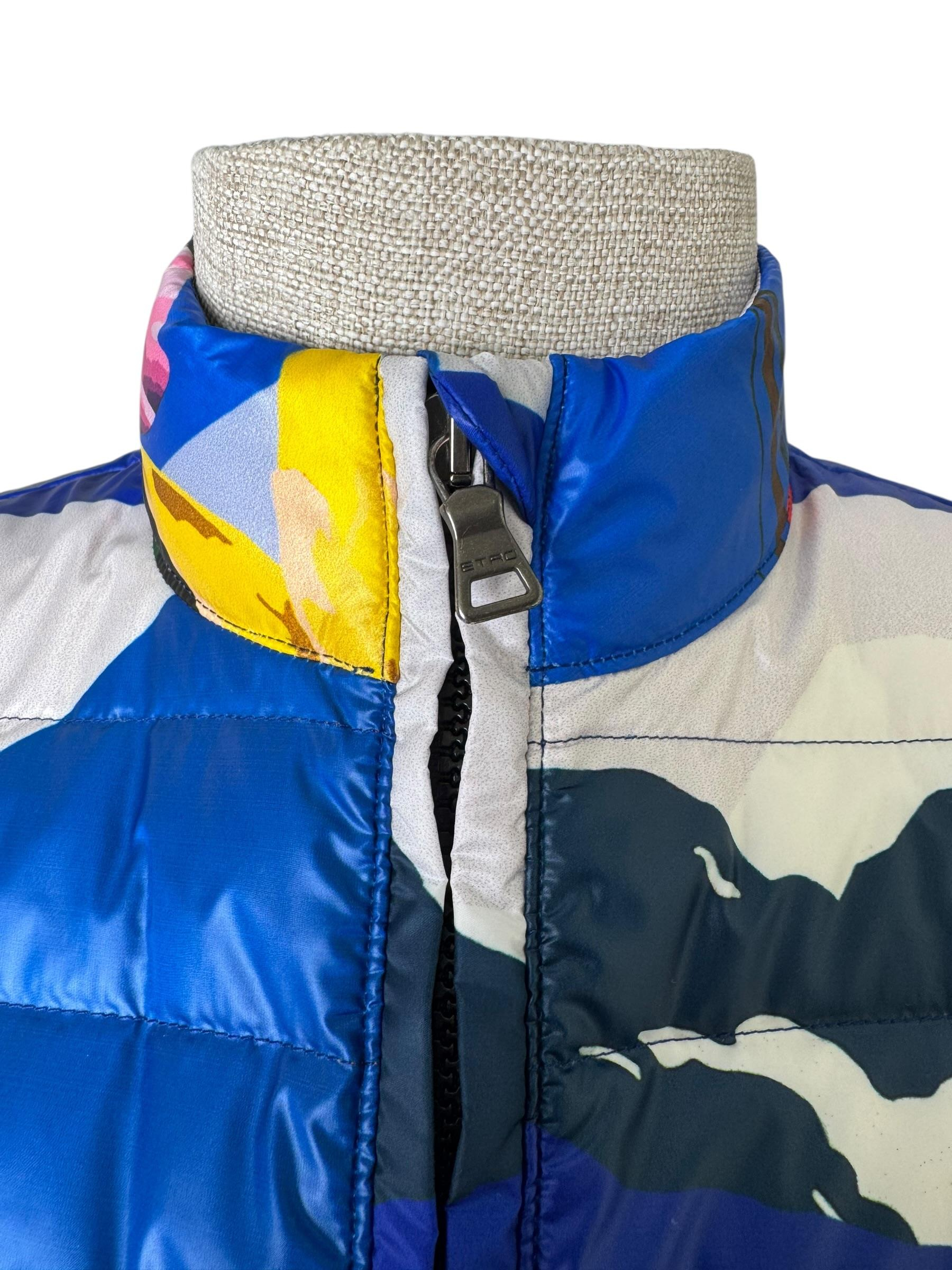 ETRO MULTICOLOR PUFFER GILET
