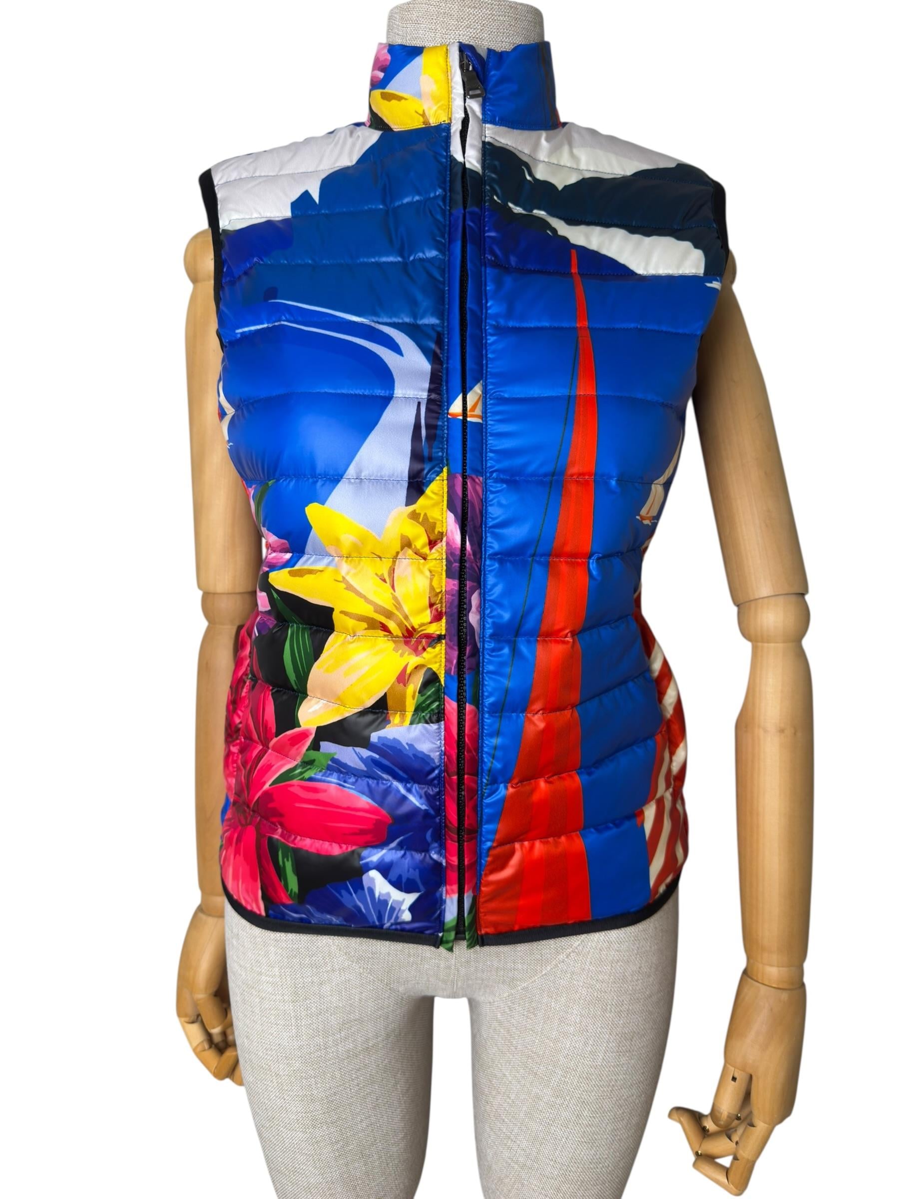 ETRO MULTICOLOR PUFFER GILET