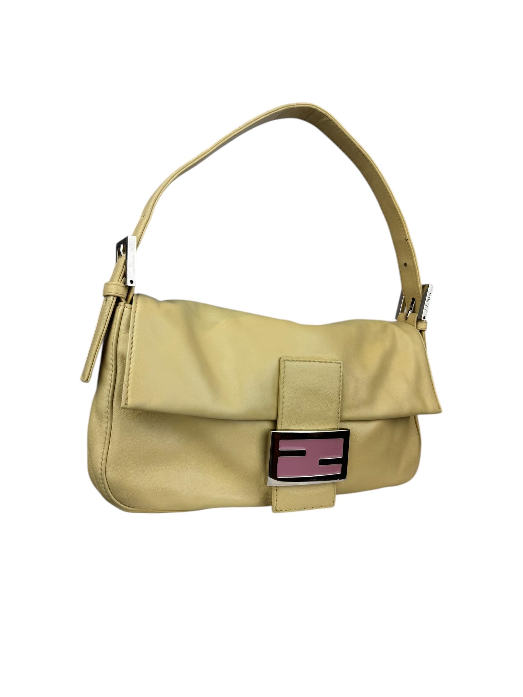 FENDI BEIGE PINK BAGUETTE