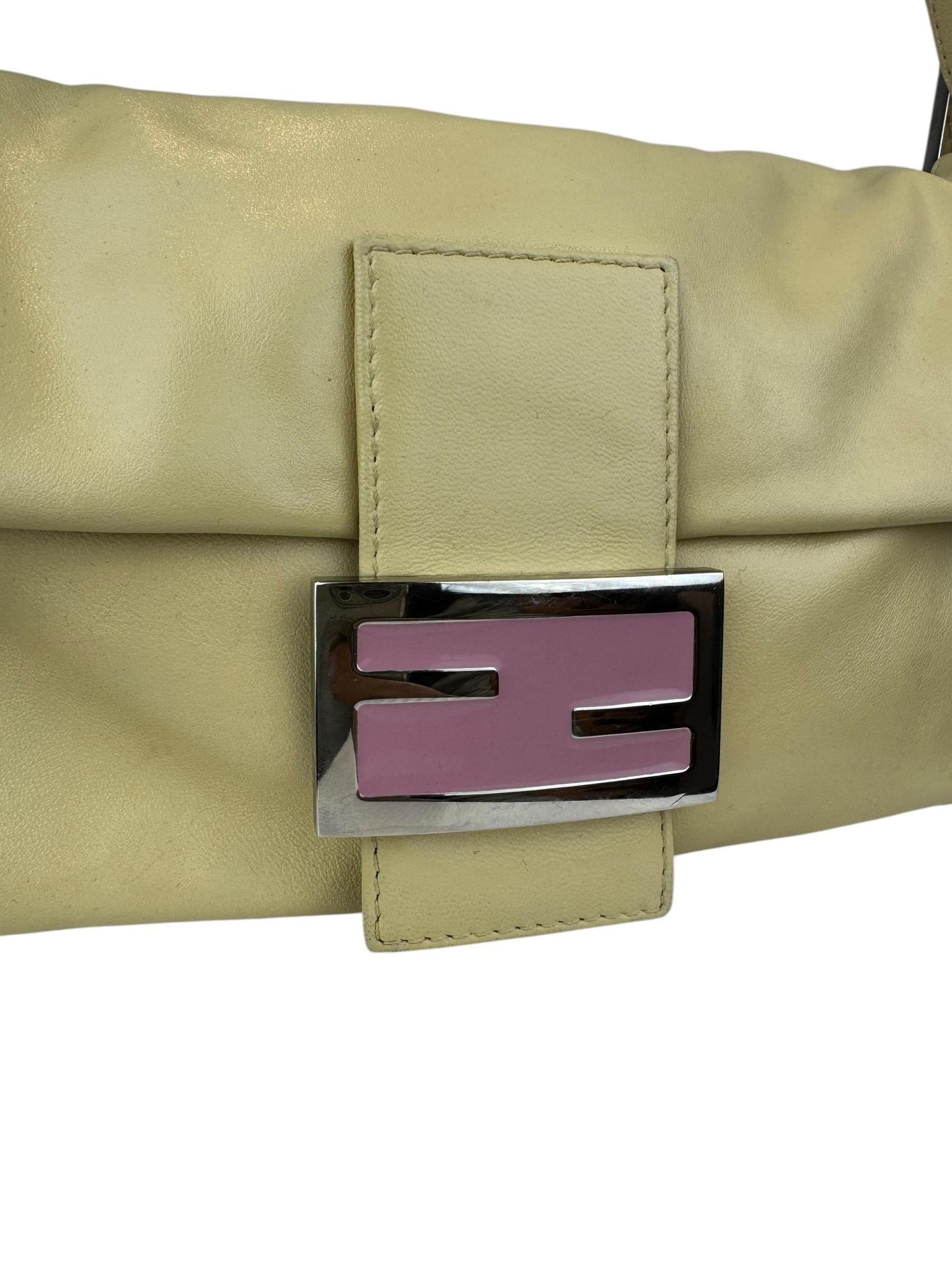 FENDI BEIGE PINK BAGUETTE