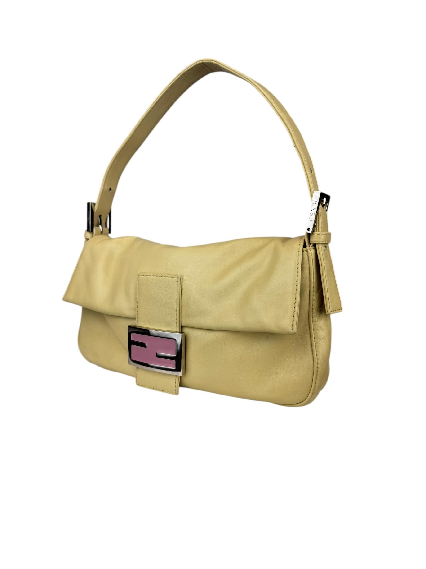 FENDI BEIGE PINK BAGUETTE