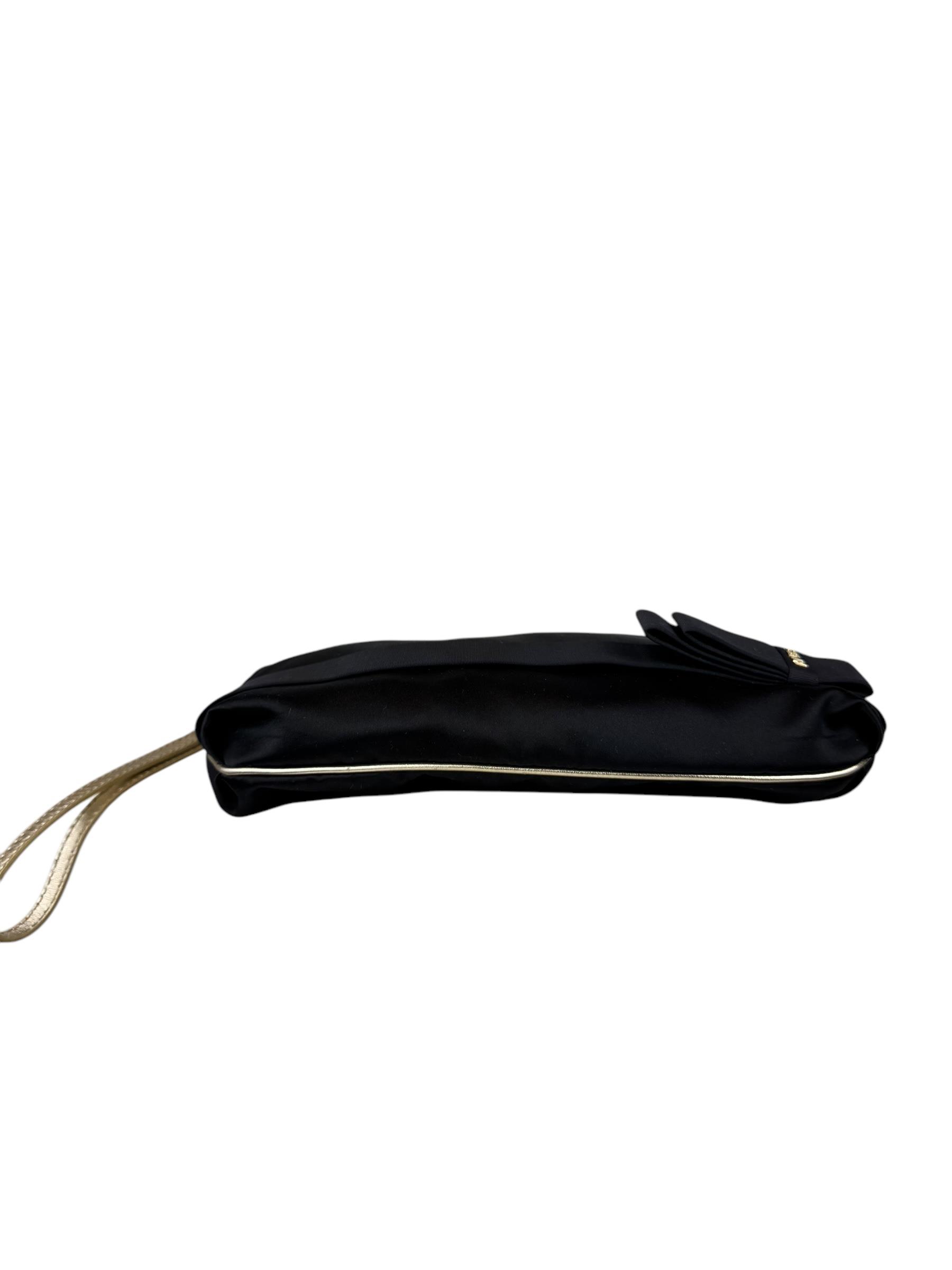 FENDI BLACK CANVAS CLUTCH