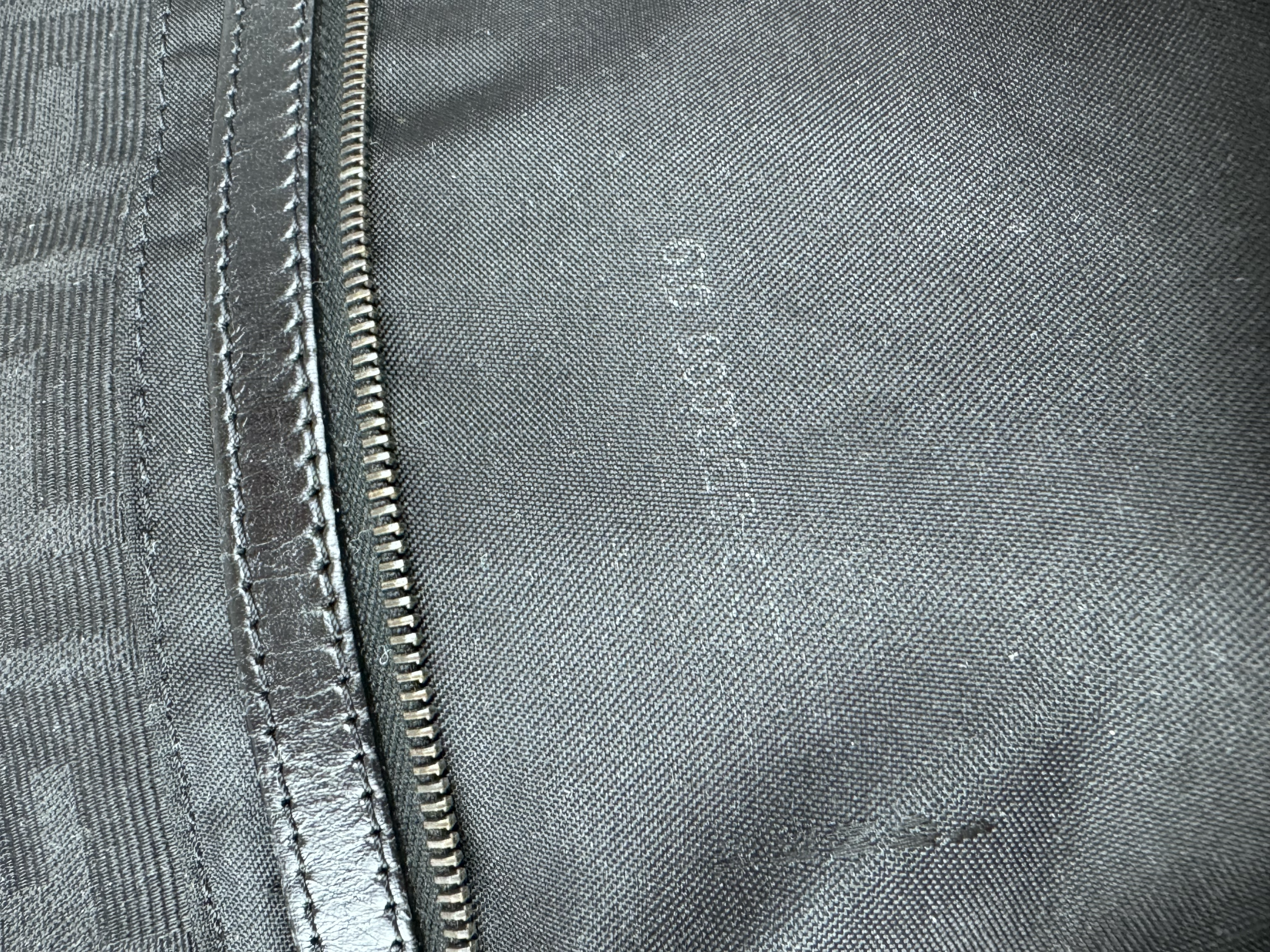 FENDI BLACK ZUCCA BAGUETTE 
