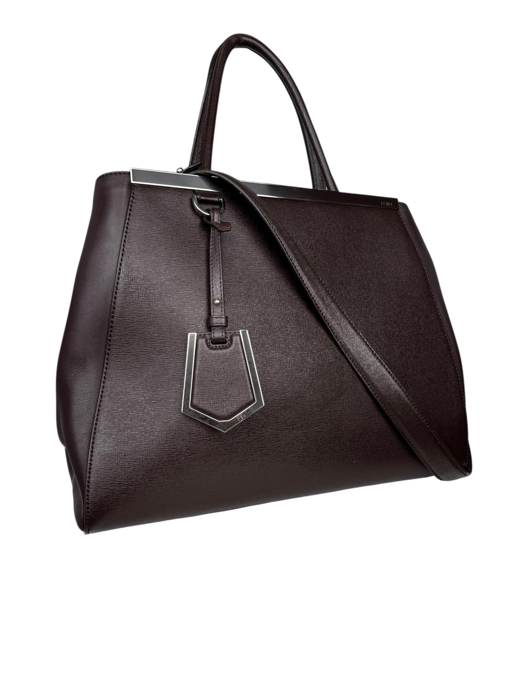 FENDI BROWN 2JOURS HANDBAG