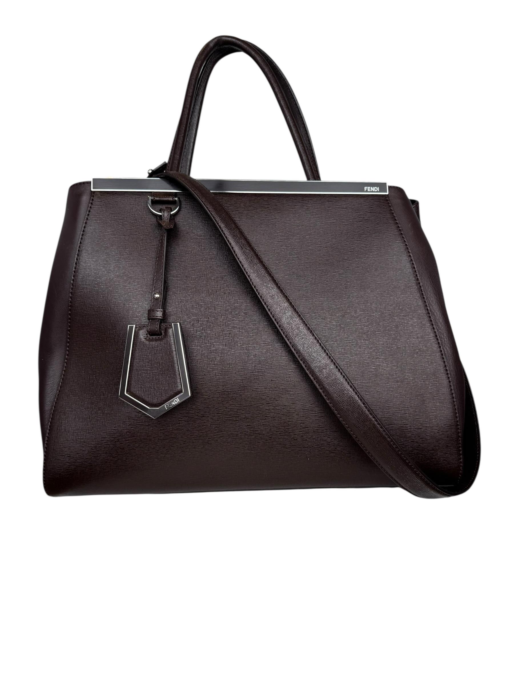 FENDI BROWN 2JOURS HANDBAG