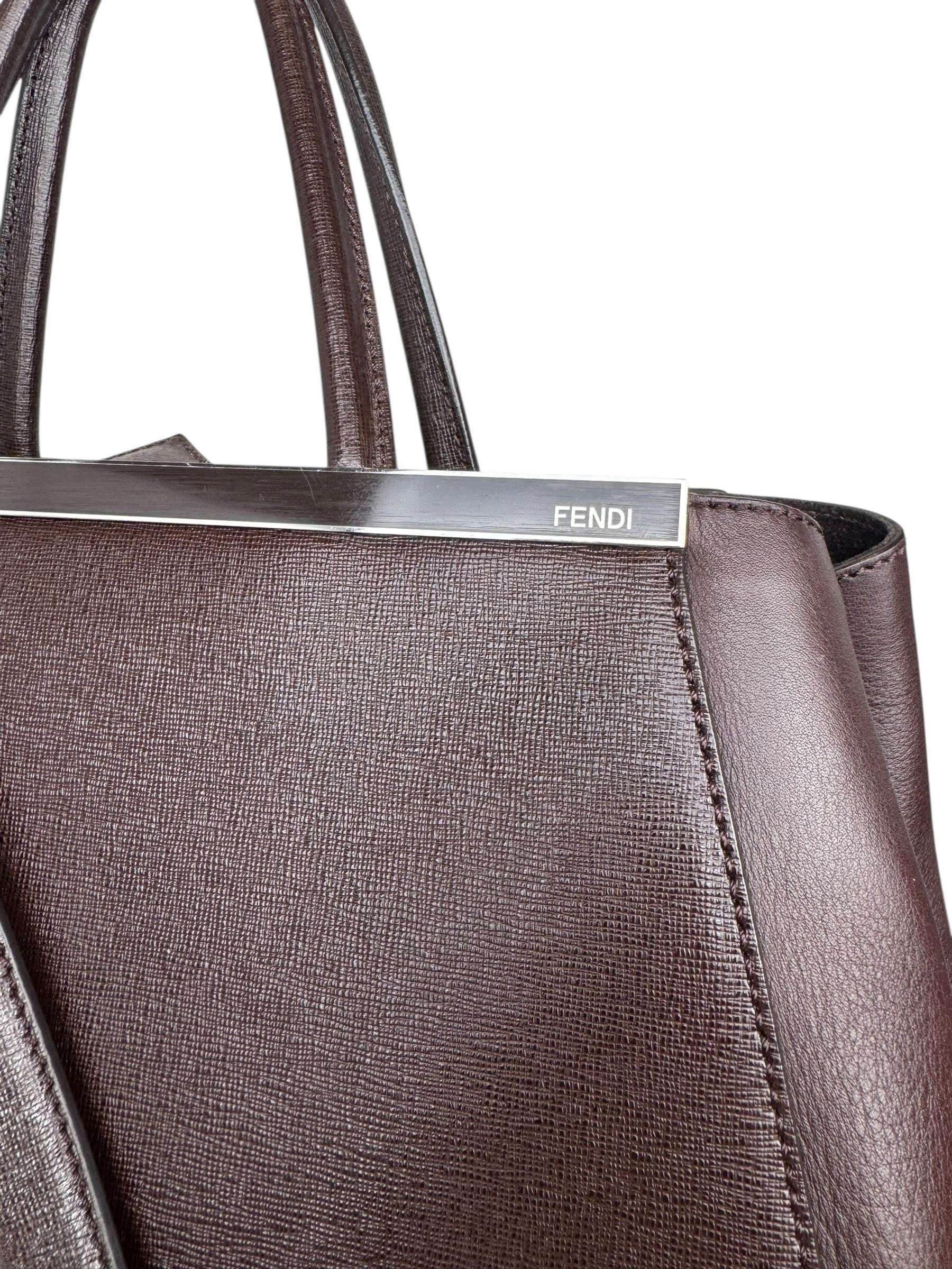 FENDI BROWN 2JOURS HANDBAG