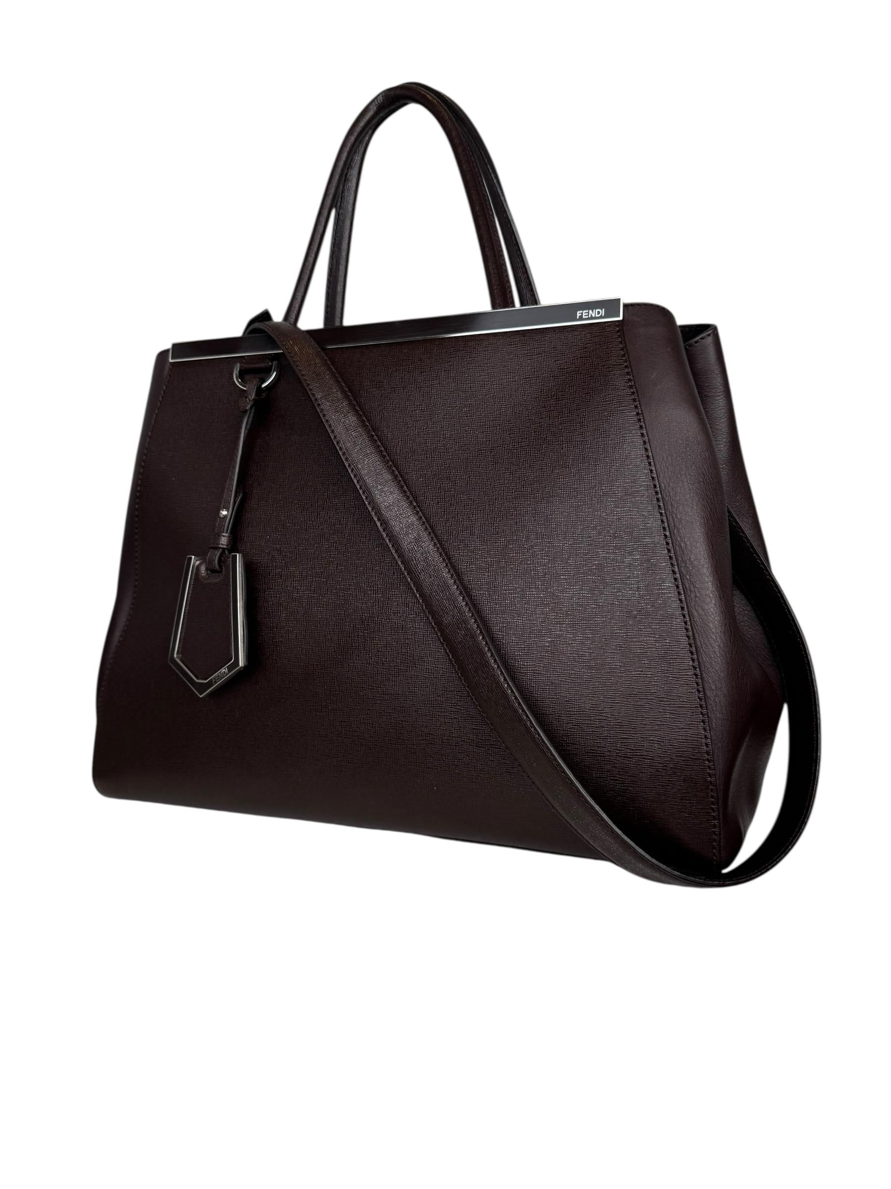 FENDI BROWN 2JOURS HANDBAG
