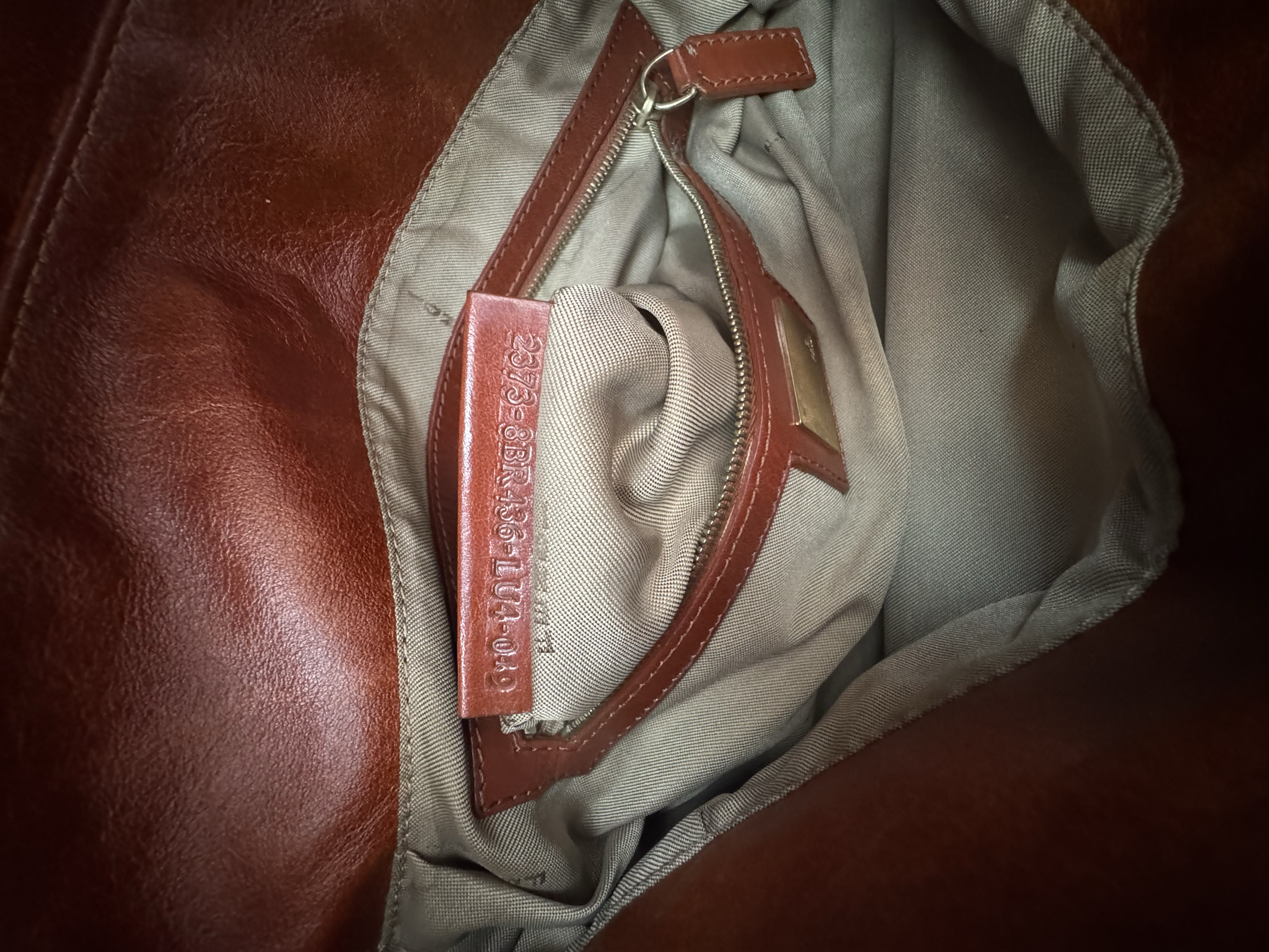 FENDI BROWN ZUCCA CHEF SHOULDER BAG
