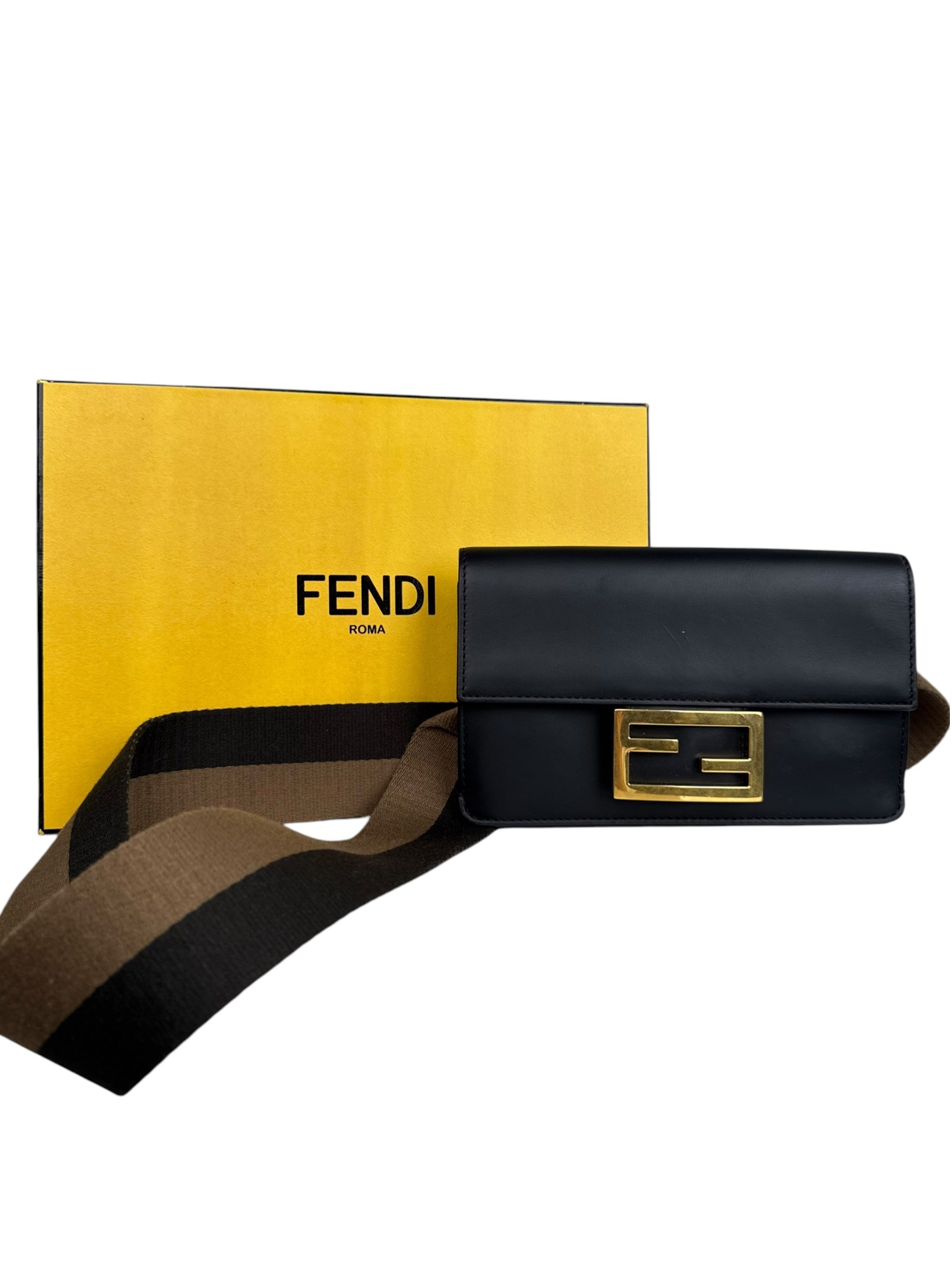 FENDI MINI BAGUETTE CROSSBODY BAG