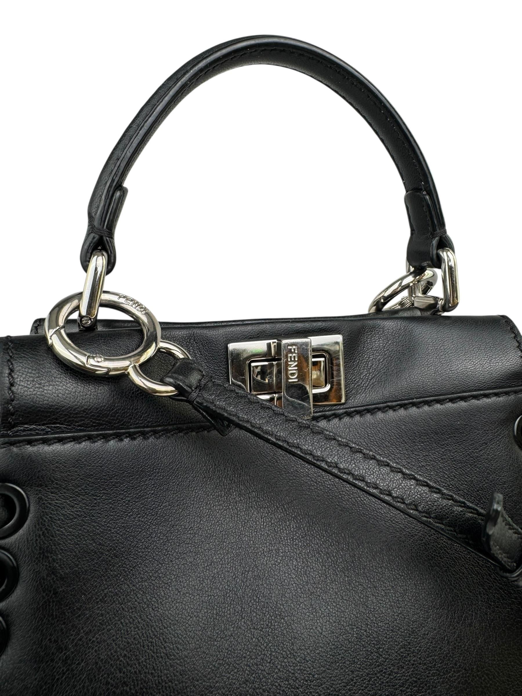 FENDI MINI PEEKABOO SHOULDER BAG