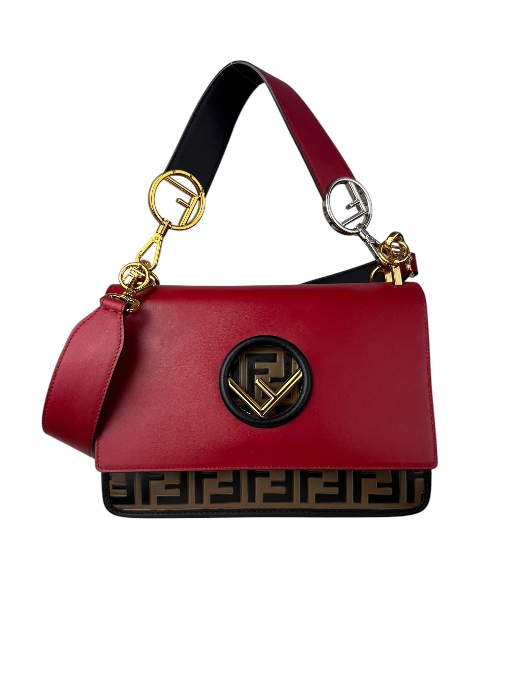 FENDI MONOGRAM F LOGO KAN BAG