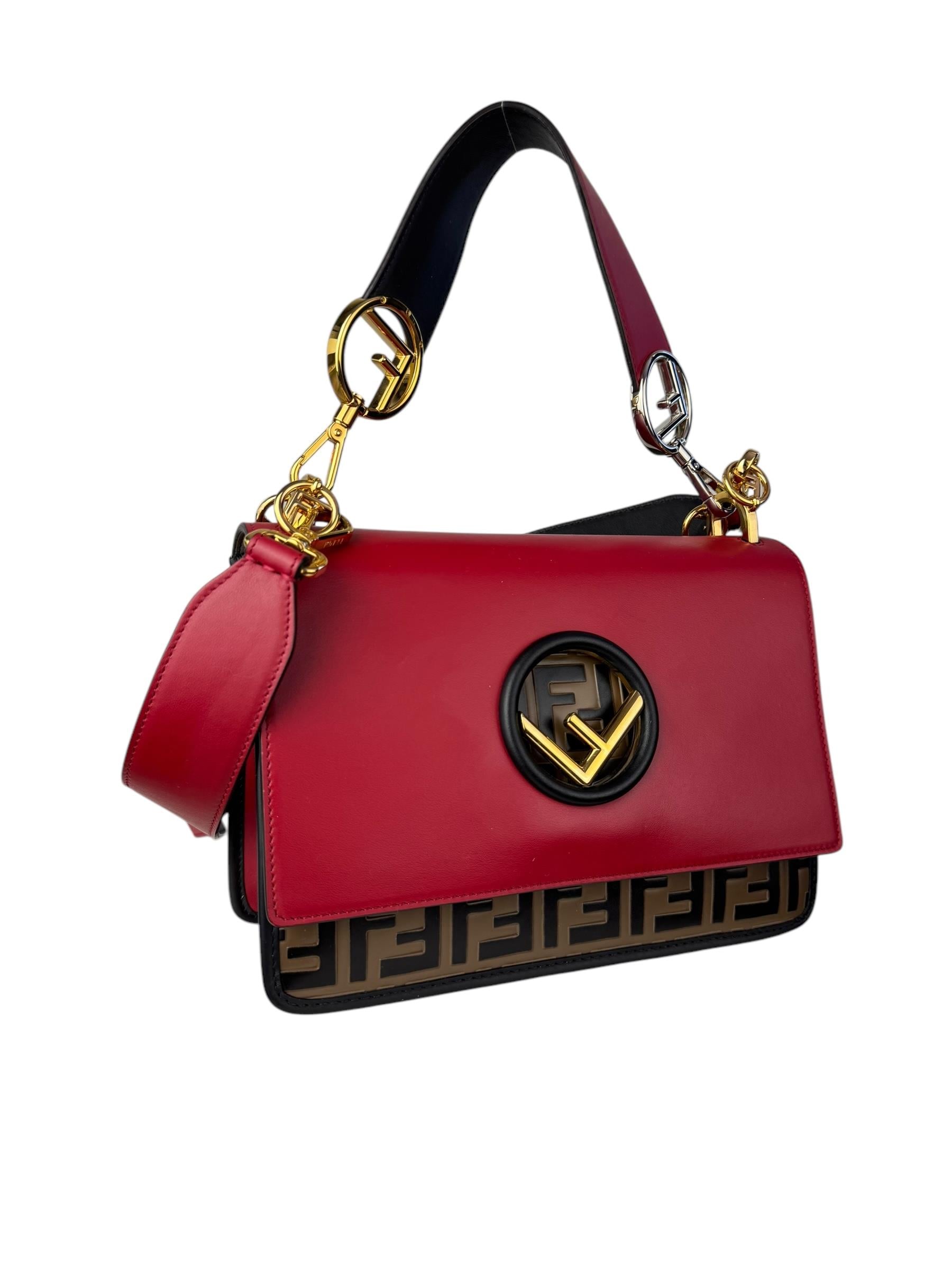 FENDI MONOGRAM F LOGO KAN BAG