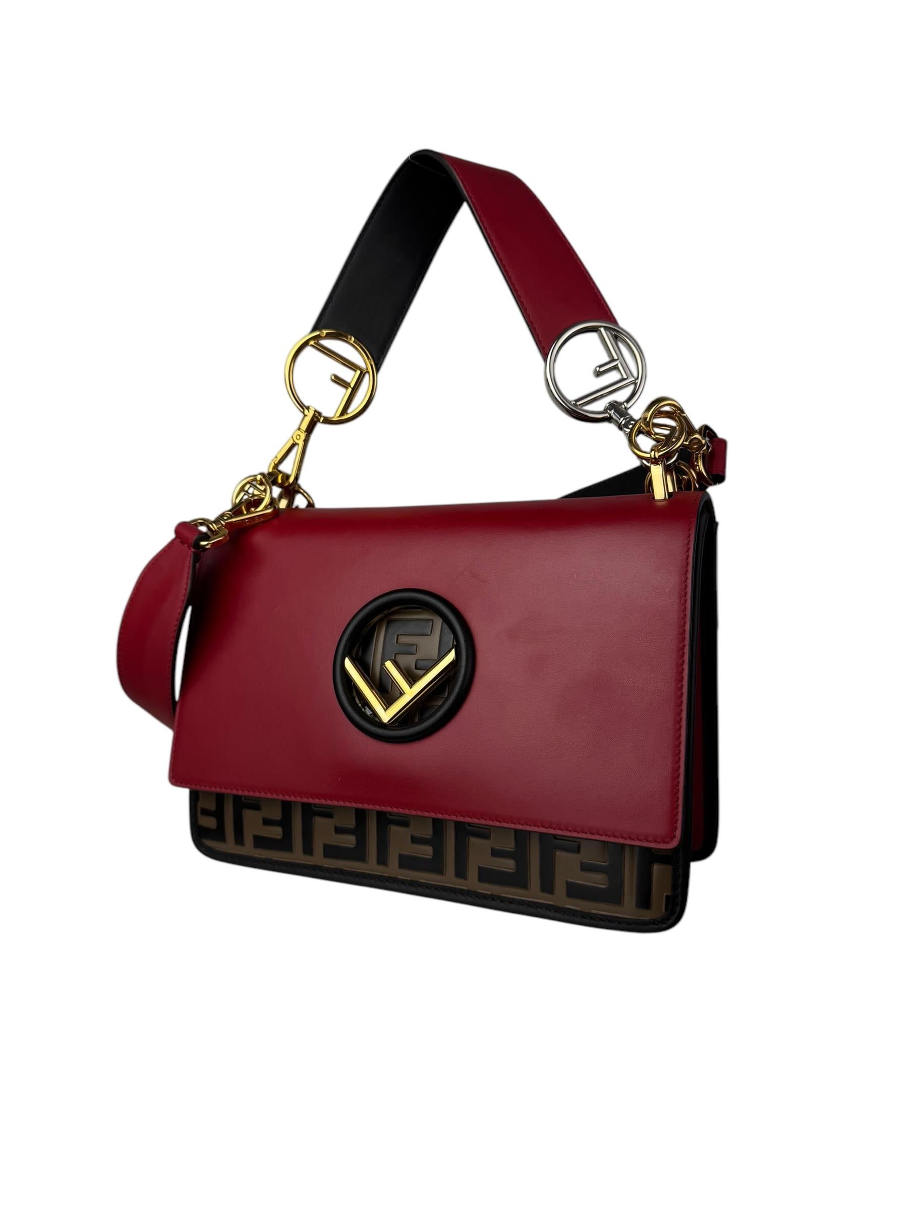 FENDI MONOGRAM F LOGO KAN BAG