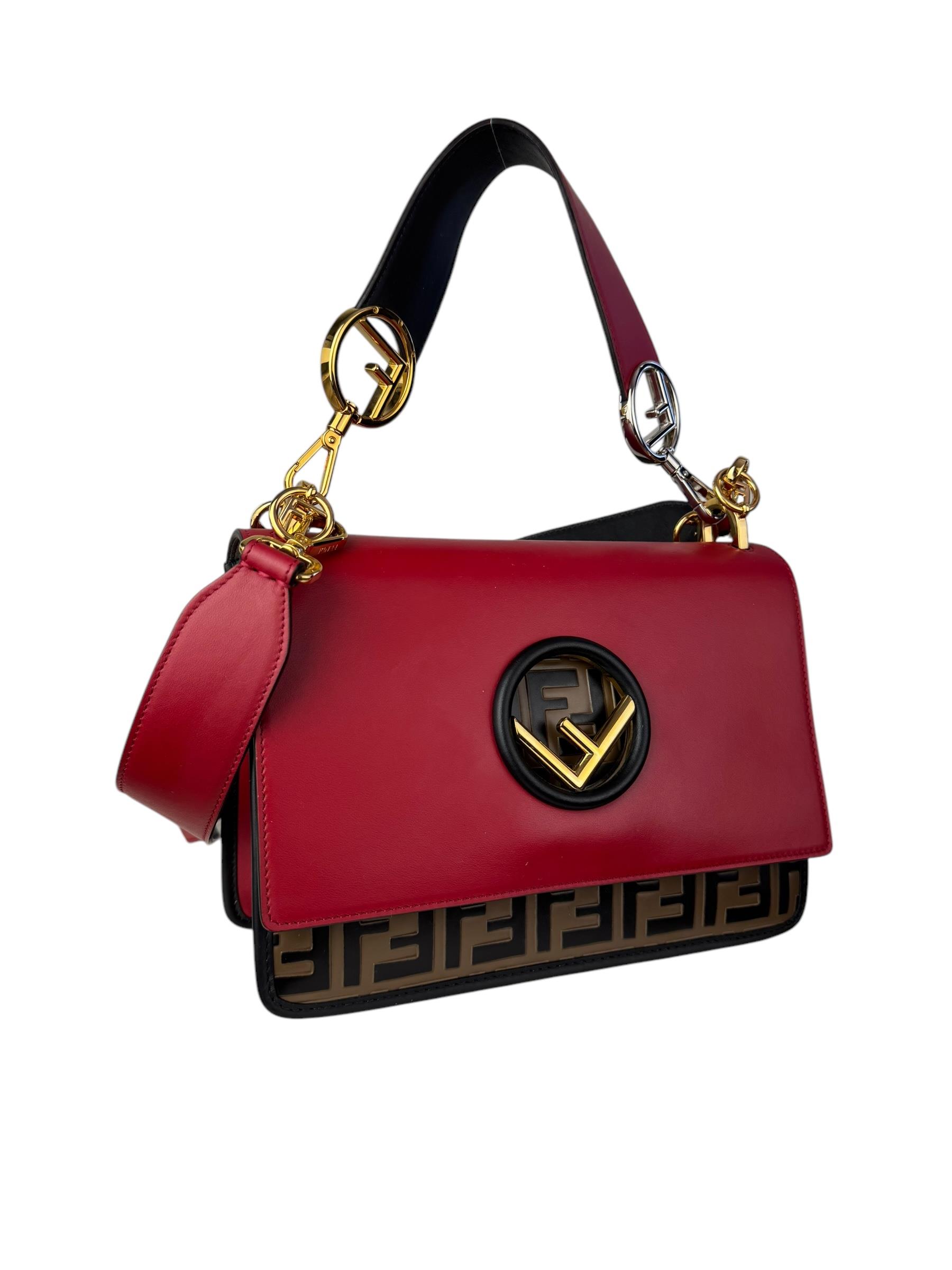 FENDI MONOGRAM F LOGO KAN BAG