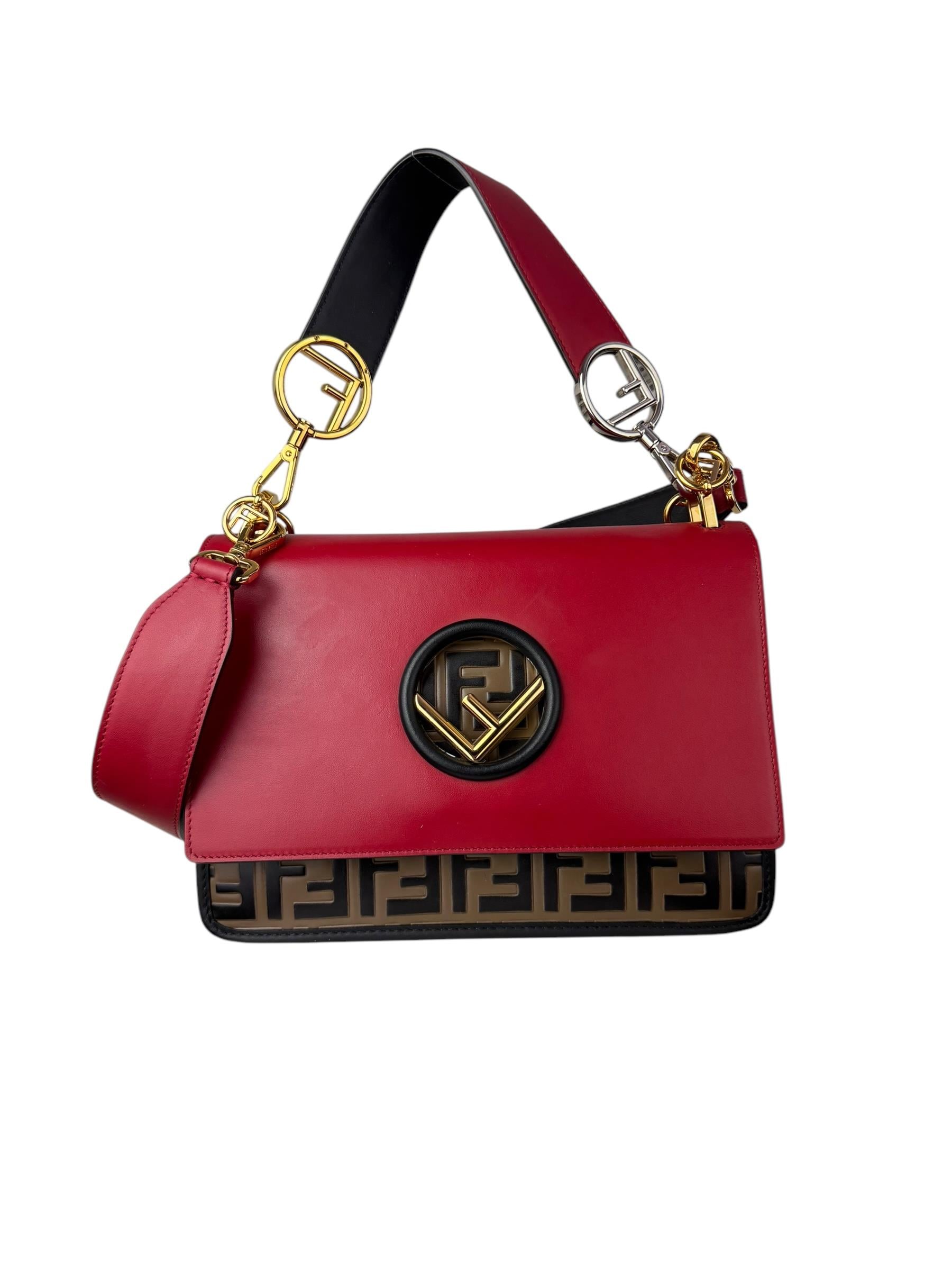 FENDI MONOGRAM F LOGO KAN BAG