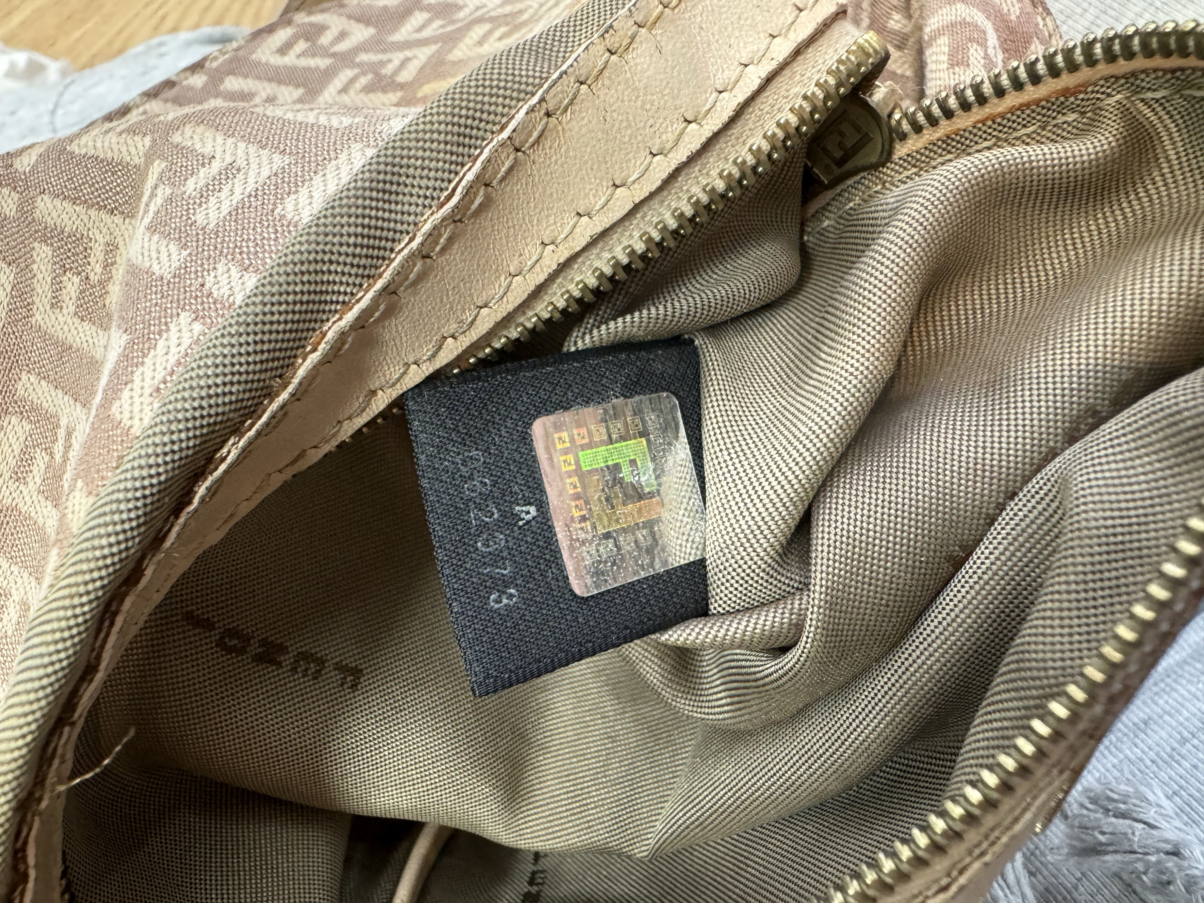 FENDI PINK ZUCCA BAGUETTE