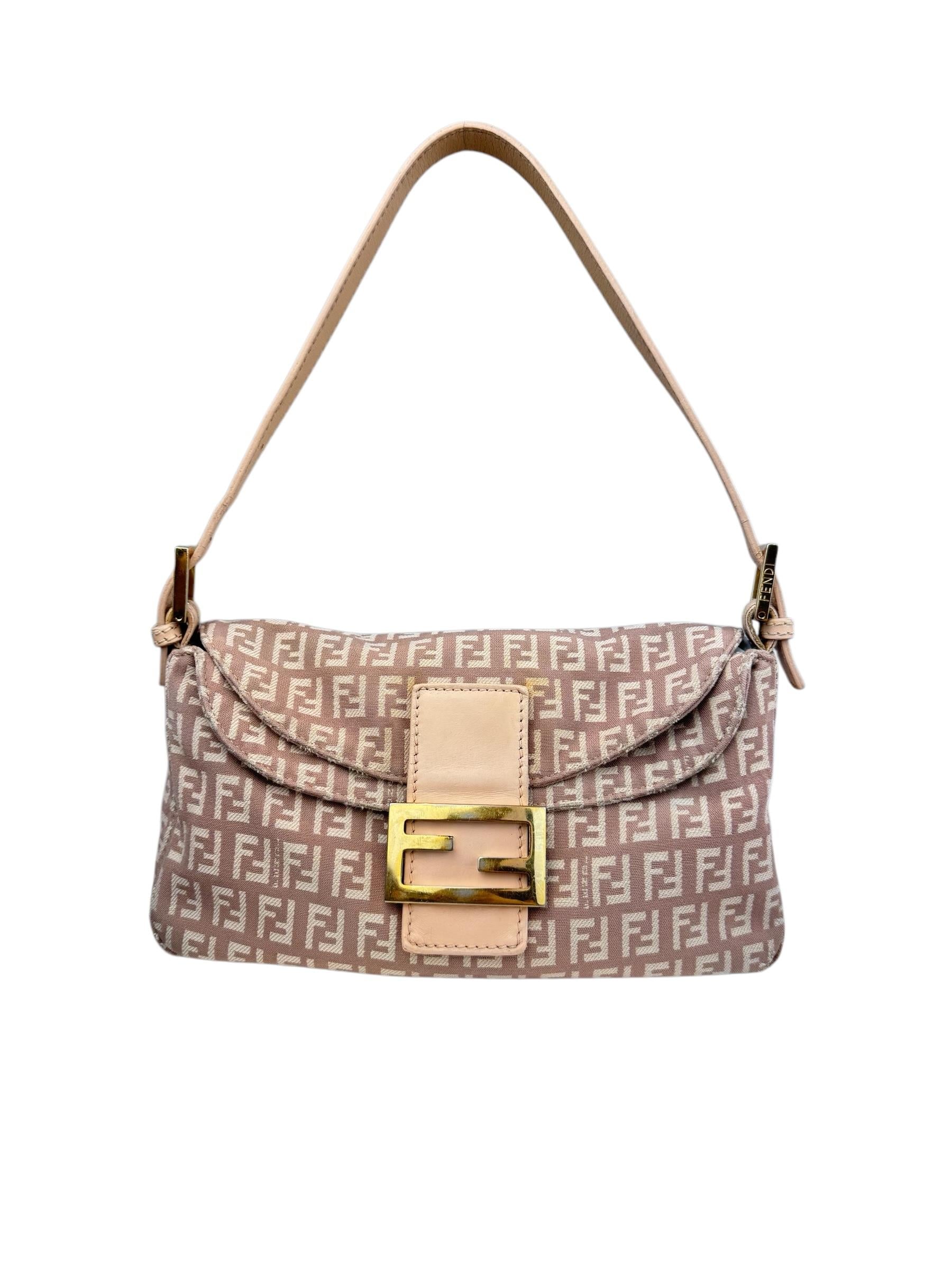 FENDI PINK ZUCCA BAGUETTE