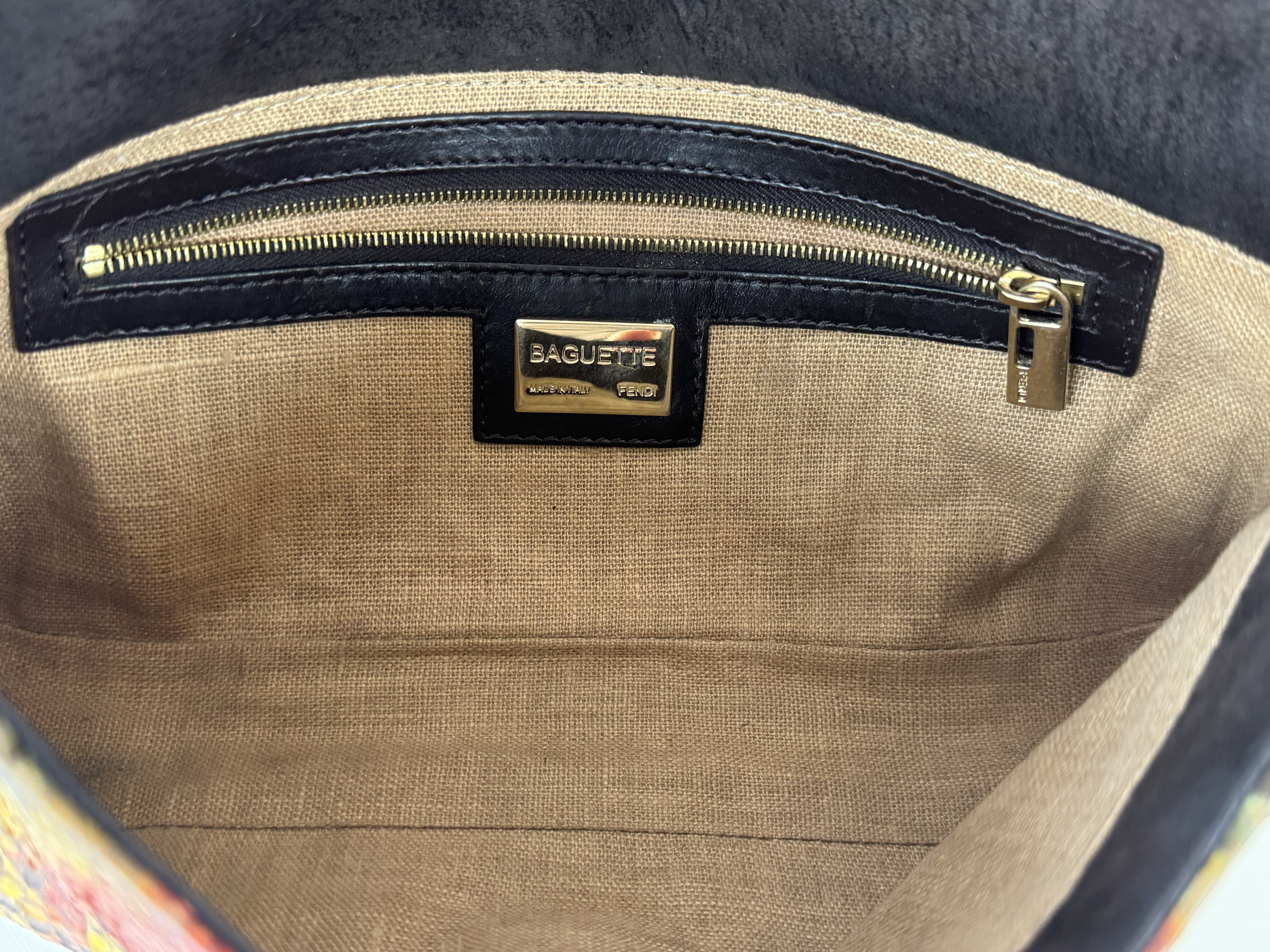 FENDI SNAKESKIN MULTICOLOR BAGUETTE