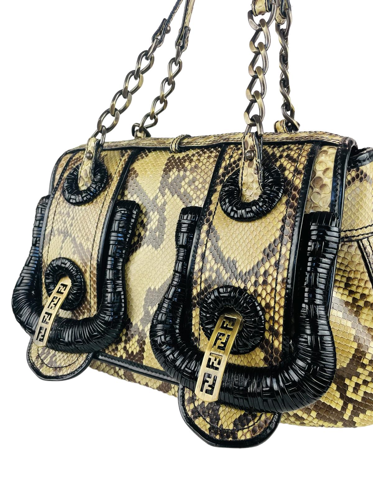 FENDI SNAKESKIN SHOULDER BAG