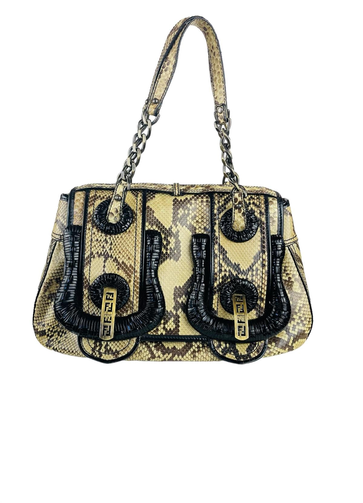 FENDI SNAKESKIN SHOULDER BAG