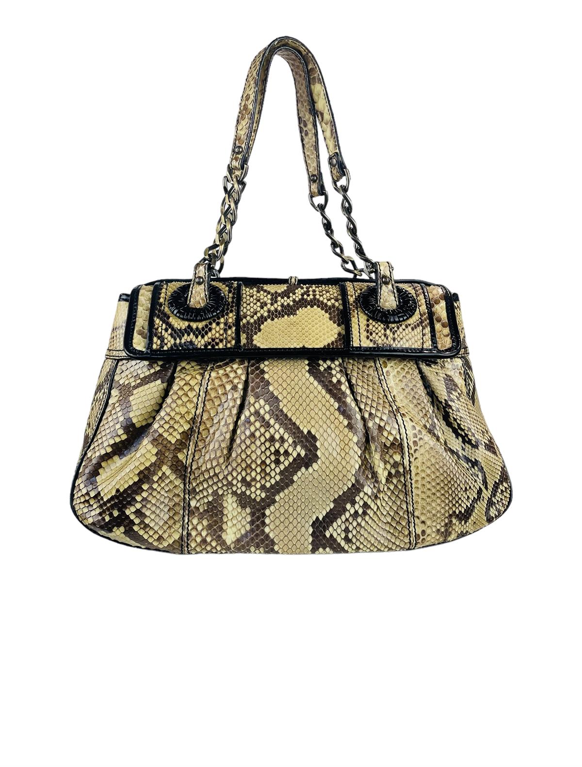 FENDI SNAKESKIN SHOULDER BAG