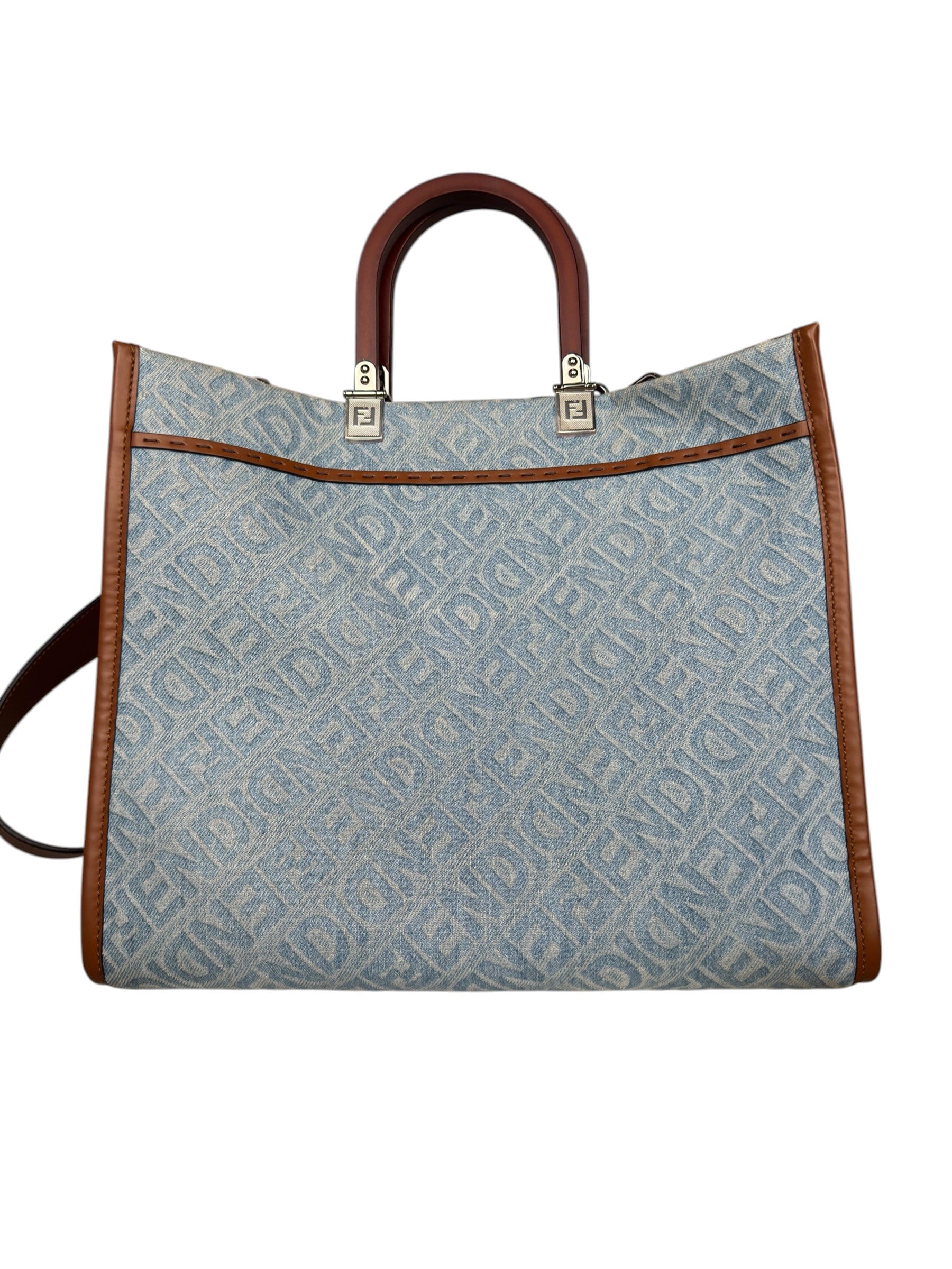 FENDI SUNSHINE DENIM TOTE