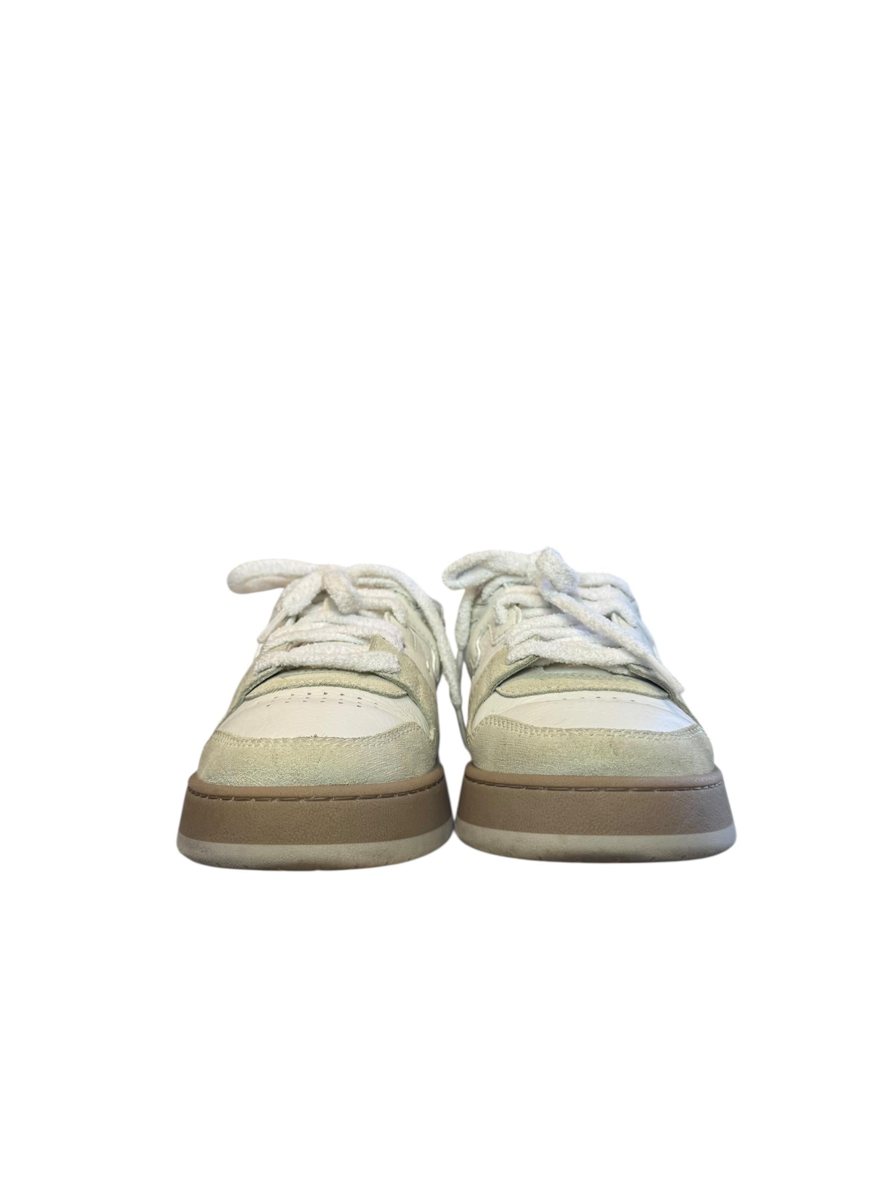 FENDI WHITE MATCH FF TRAINERS 39