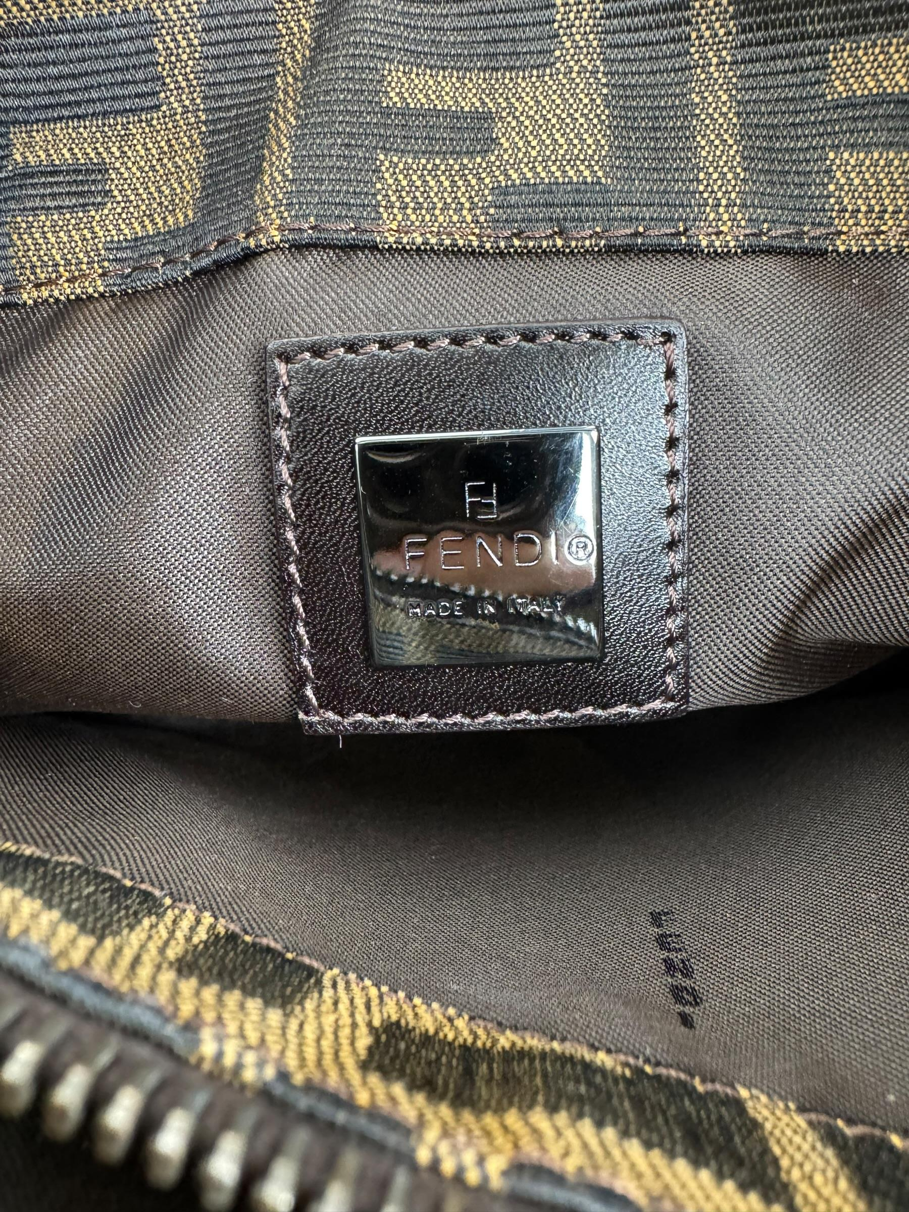 FENDI ZUCCA BAGUETTE SHOULDER BAG