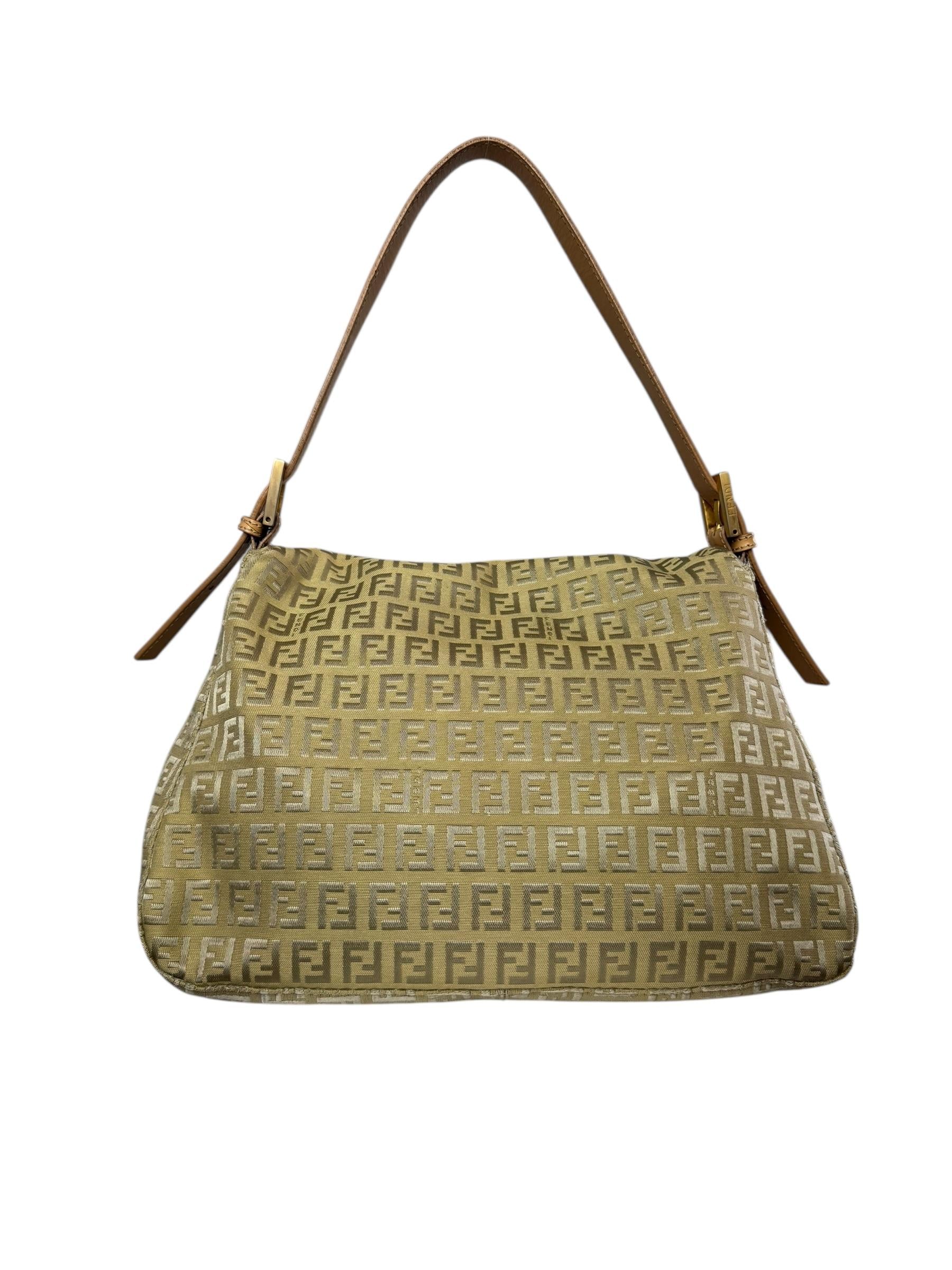 FENDI ZUCCA BEIGE MAMA BAGUETTE
