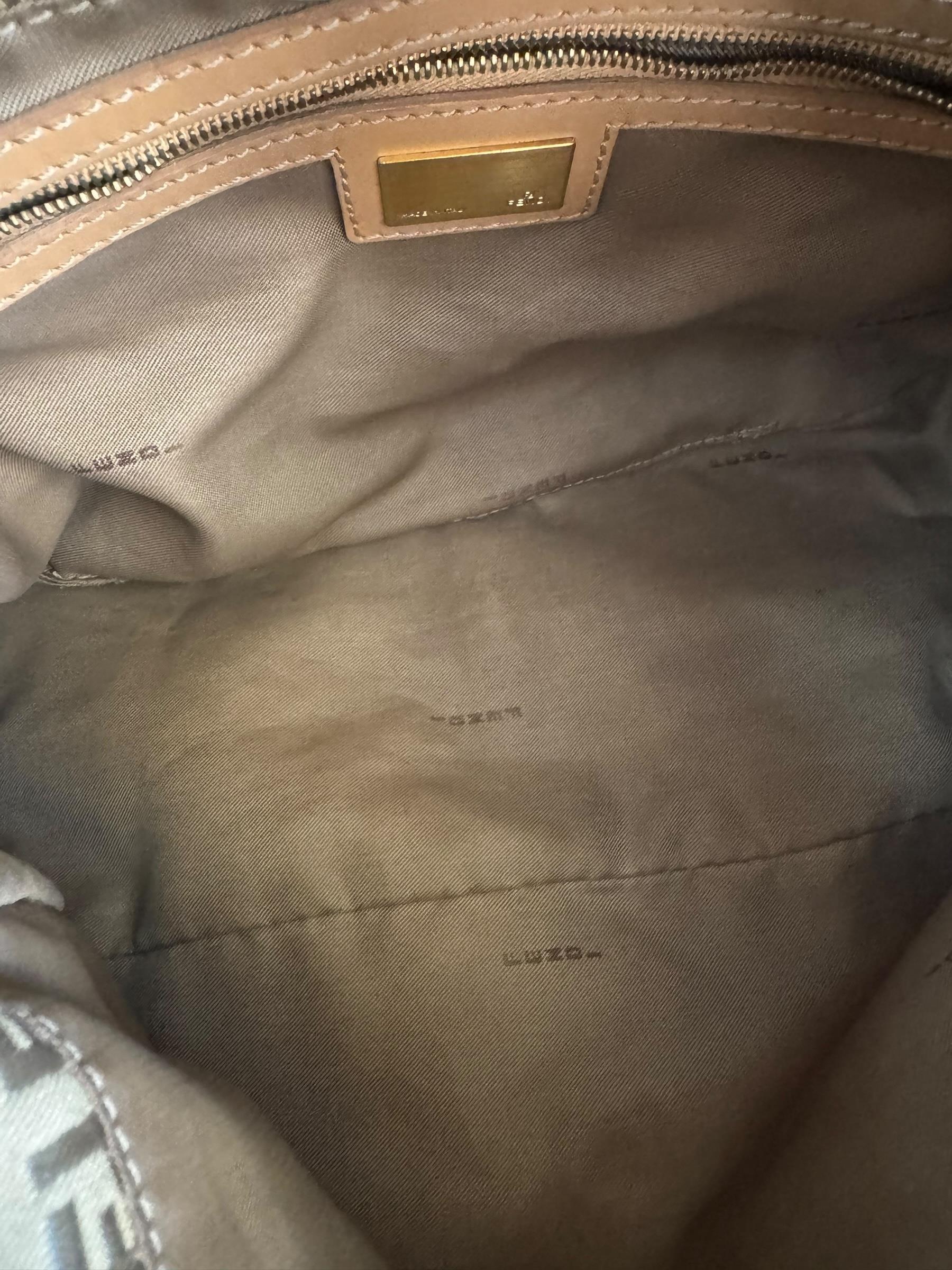 FENDI ZUCCA BEIGE MAMA BAGUETTE