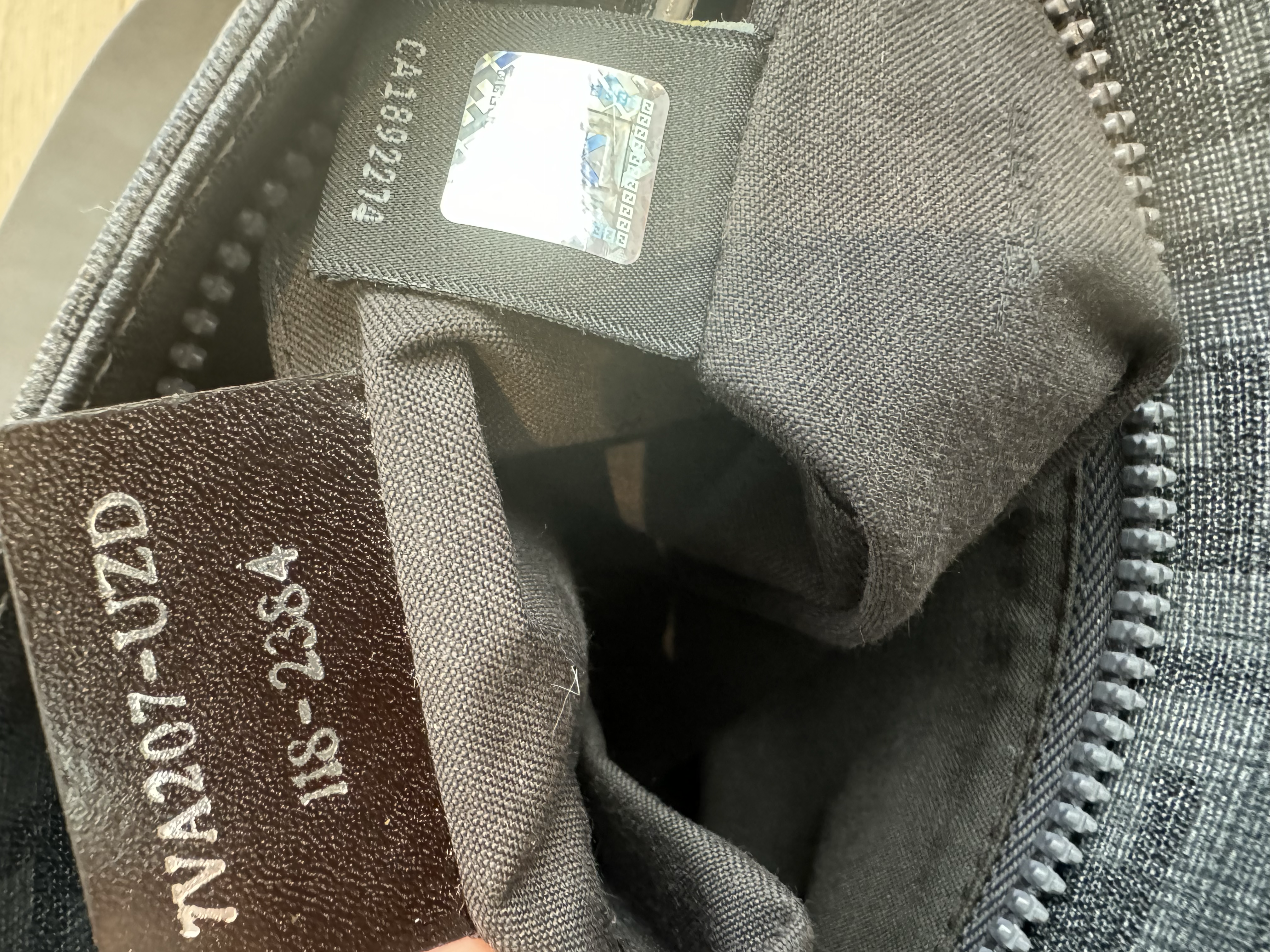 FENDI ZUCCA LEATHER MESSENGER BAG