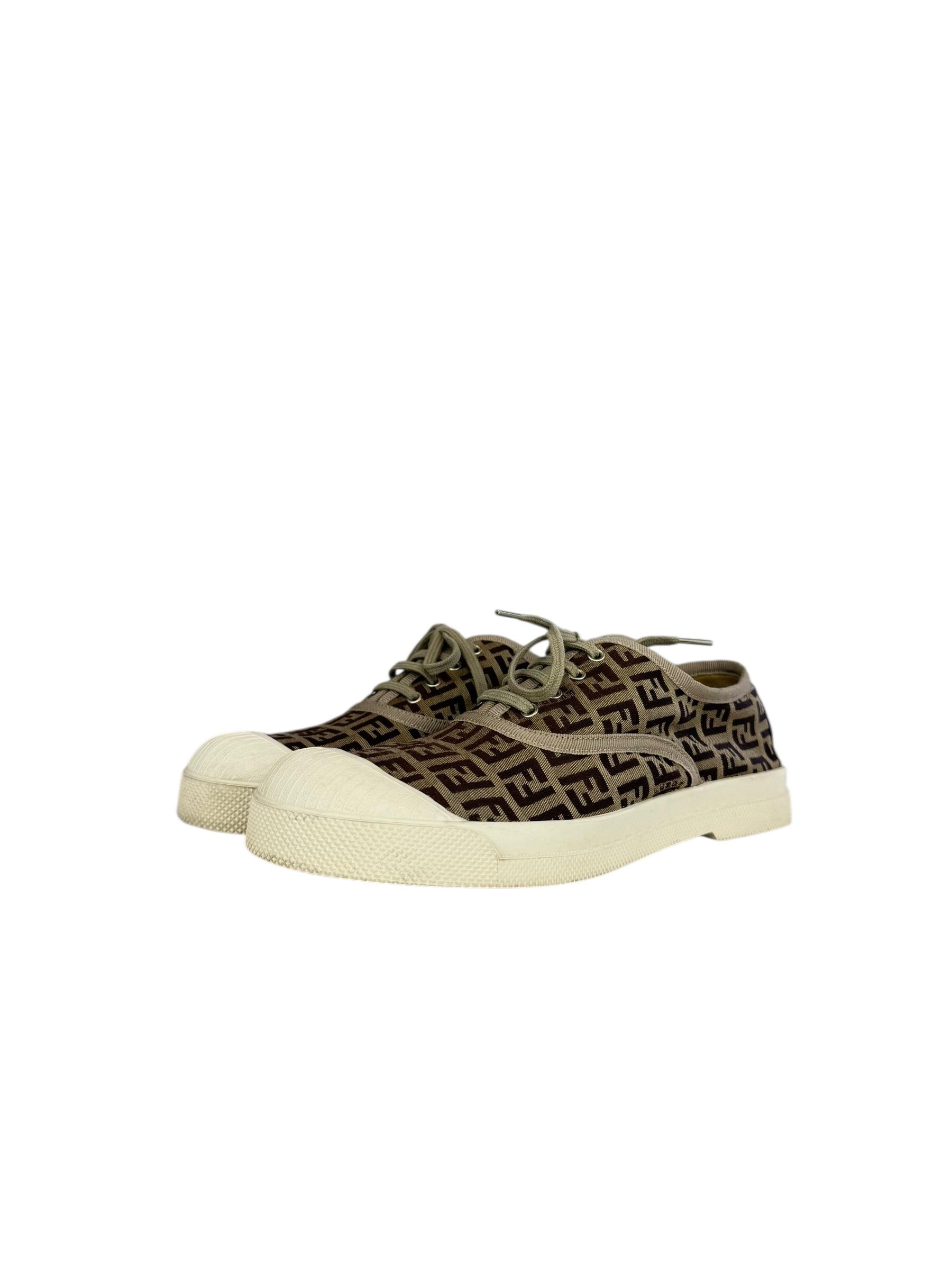 FENDI ZUCCA LOW TOP SNEAKERS