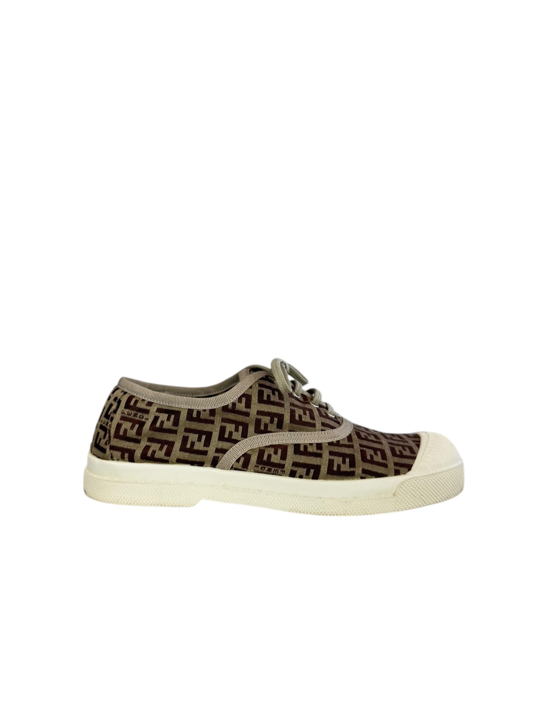 FENDI ZUCCA LOW TOP SNEAKERS