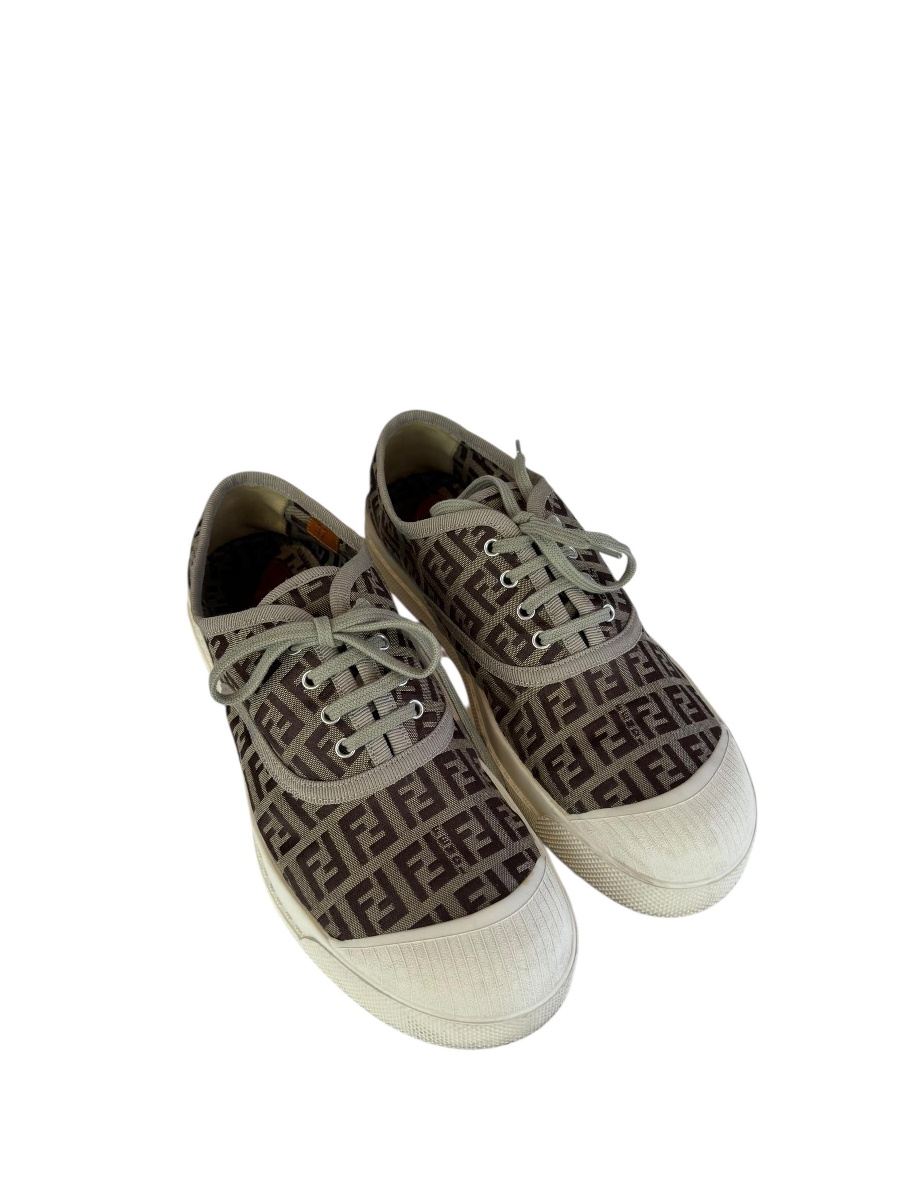 FENDI ZUCCA LOW TOP SNEAKERS