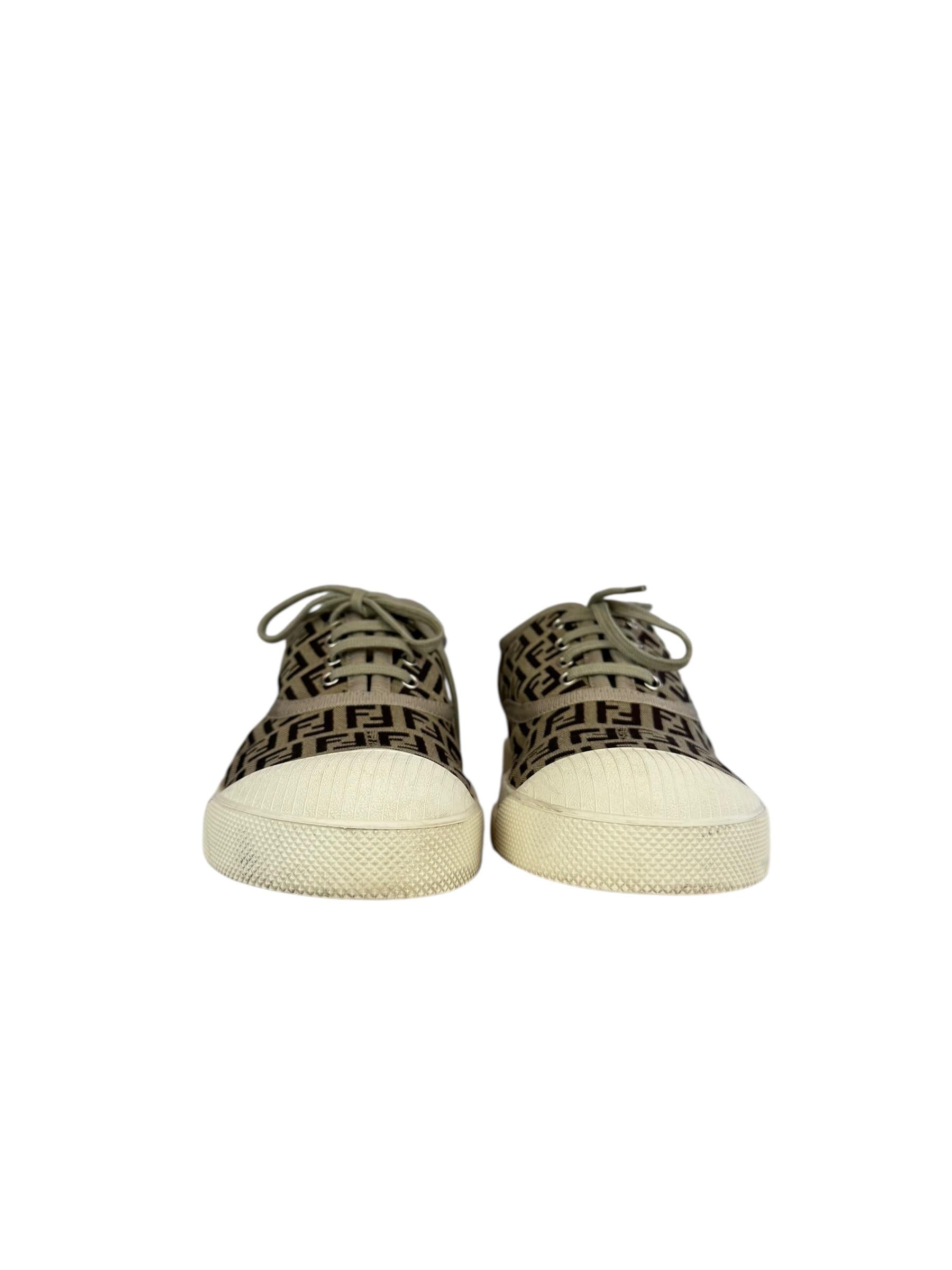 FENDI ZUCCA LOW TOP SNEAKERS