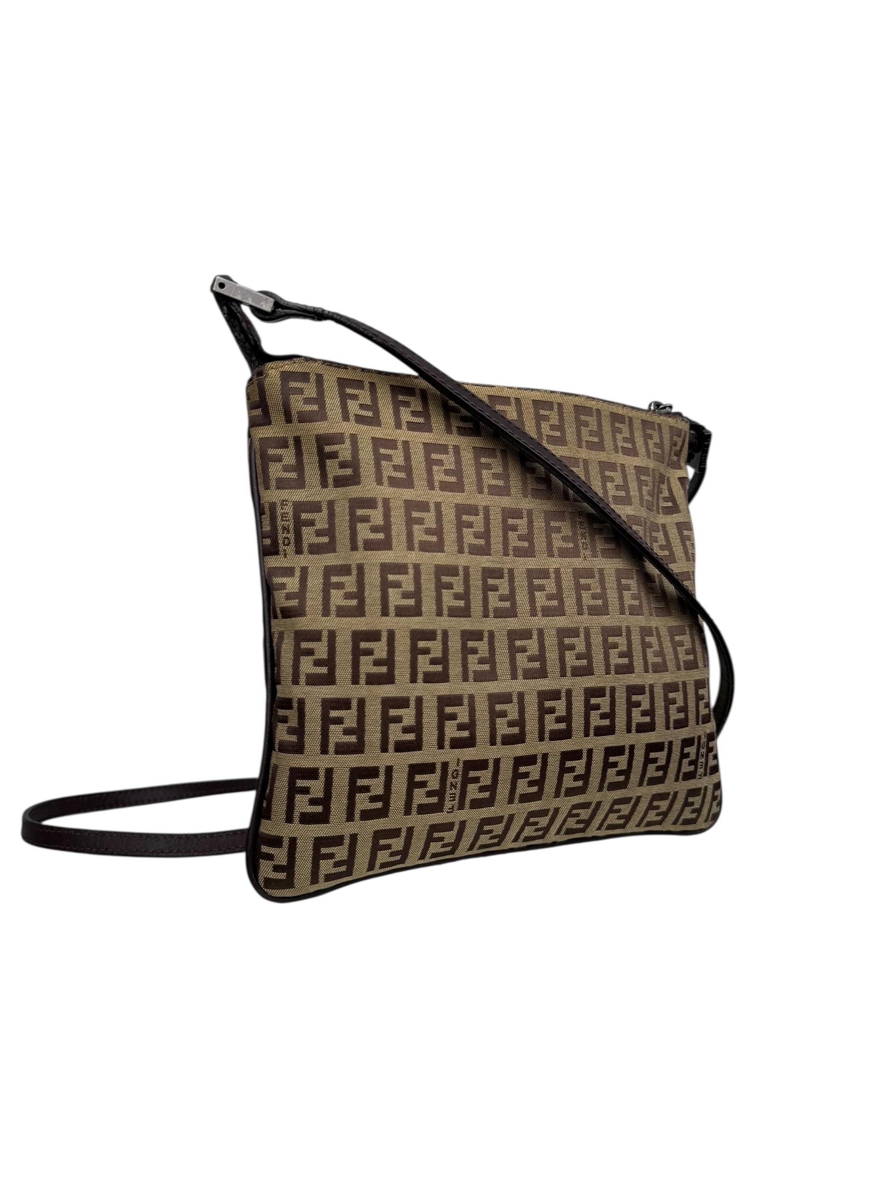 FENDI ZUCCA MESSENGER BAG
