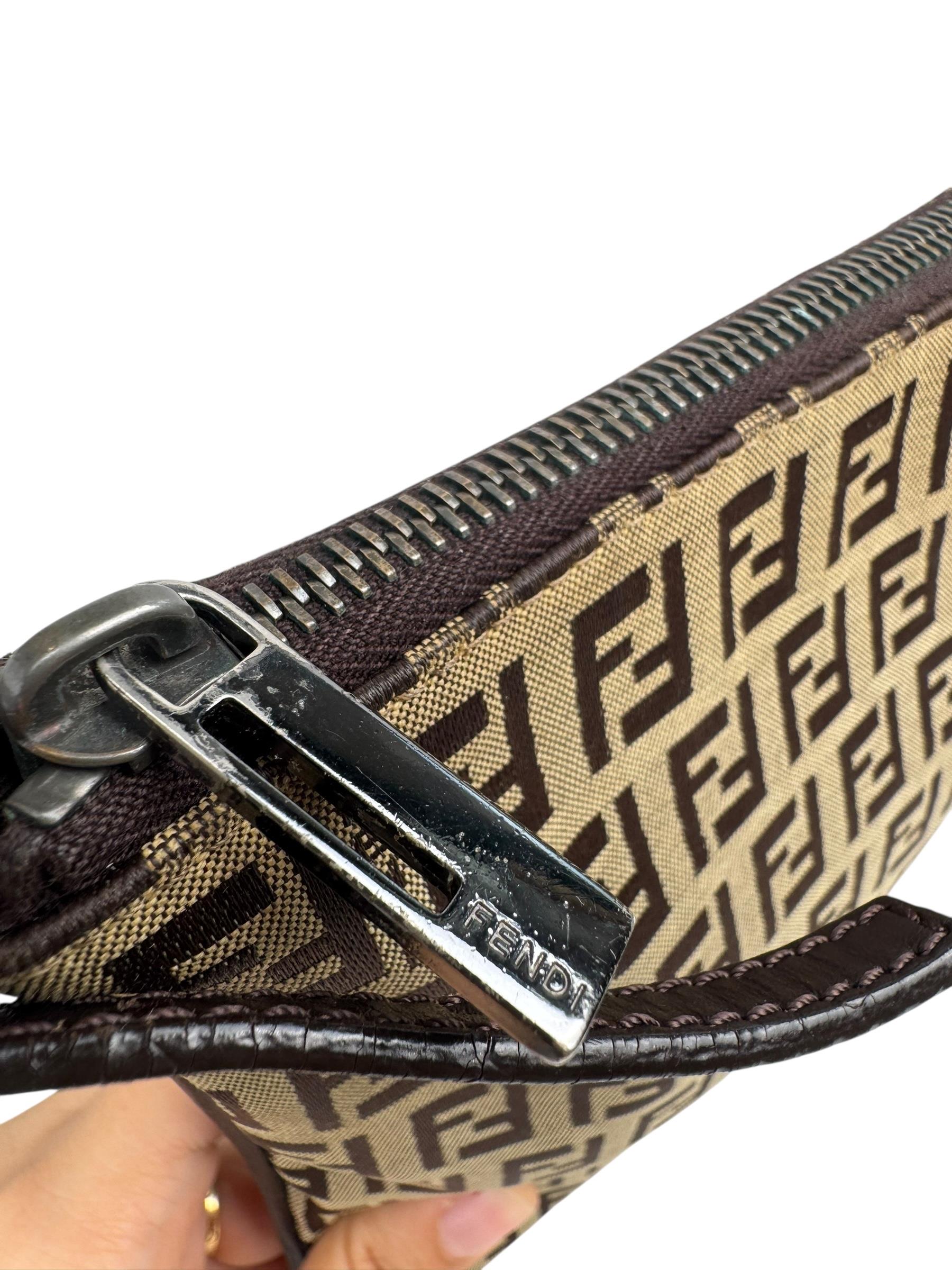 FENDI ZUCCA MESSENGER BAG