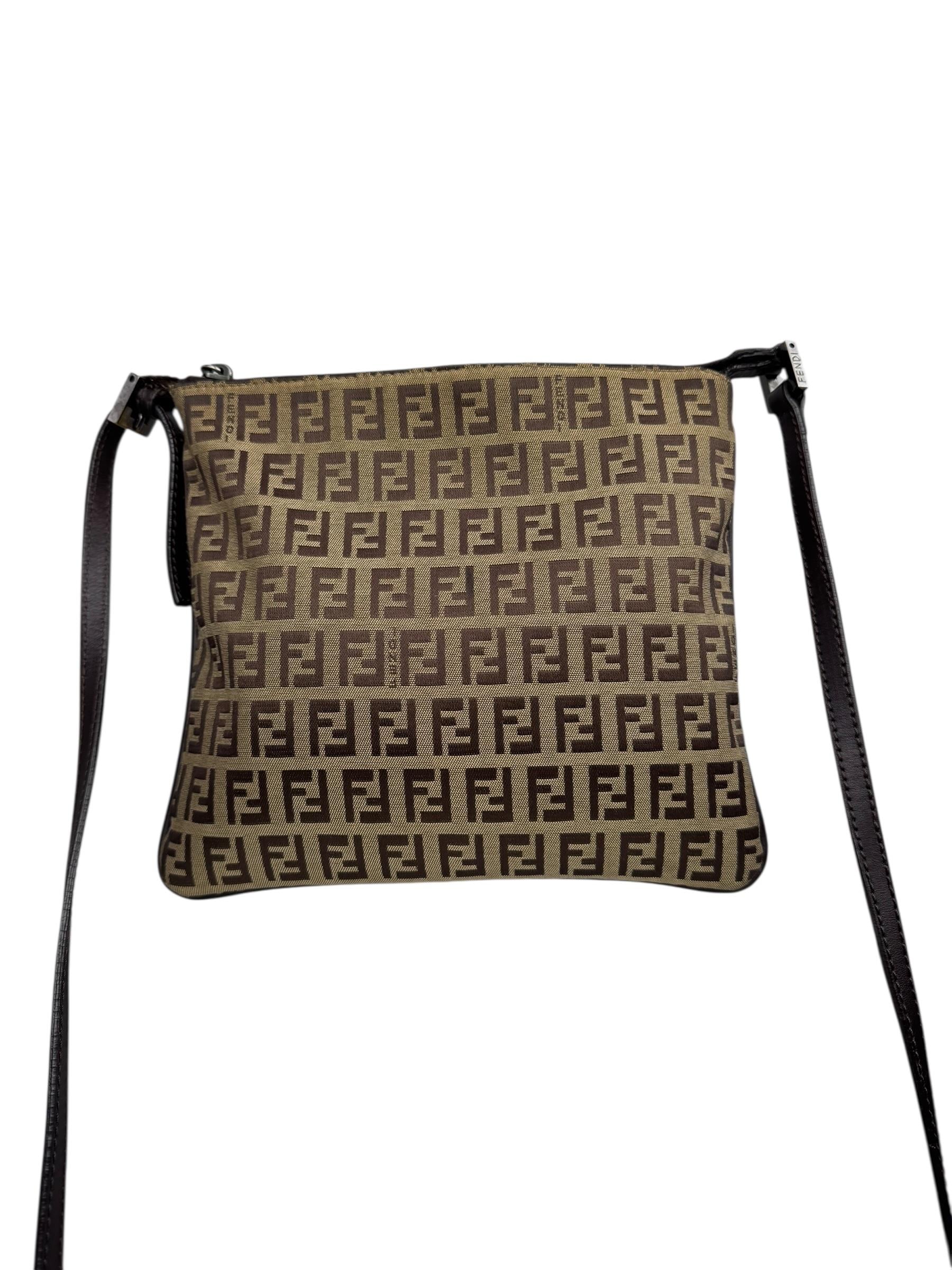 FENDI ZUCCA MESSENGER BAG