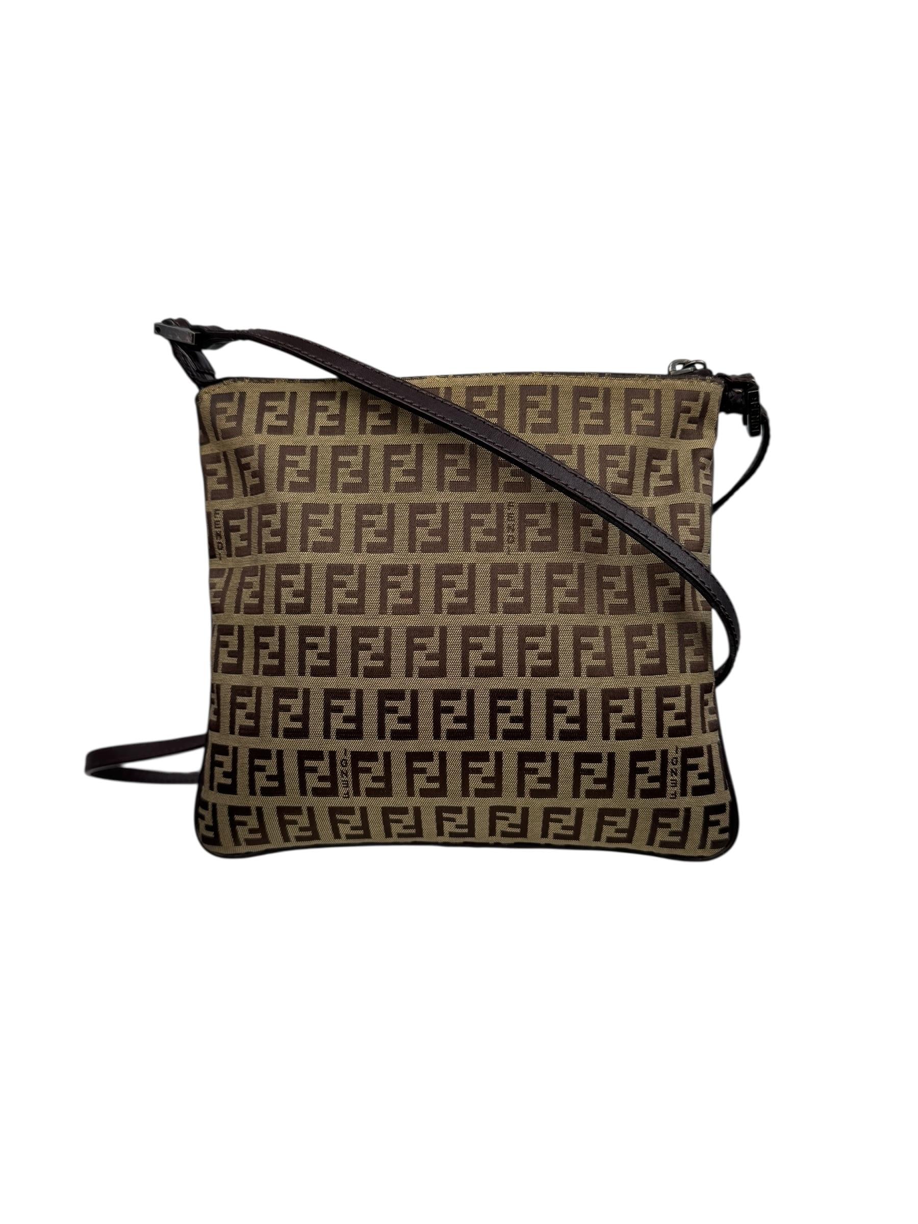FENDI ZUCCA MESSENGER BAG