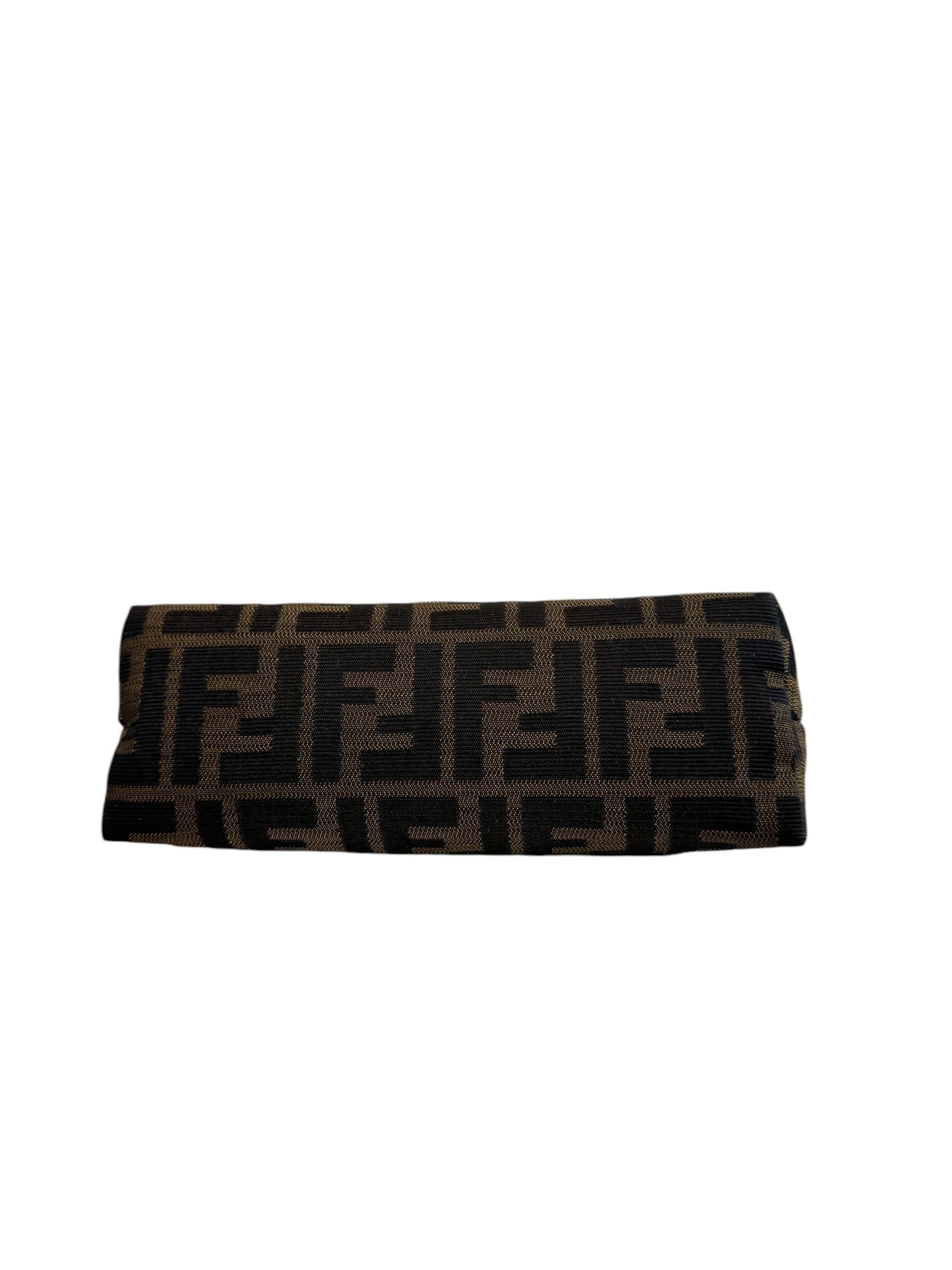 FENDI ZUCCA MONOGRAM CLUTCH