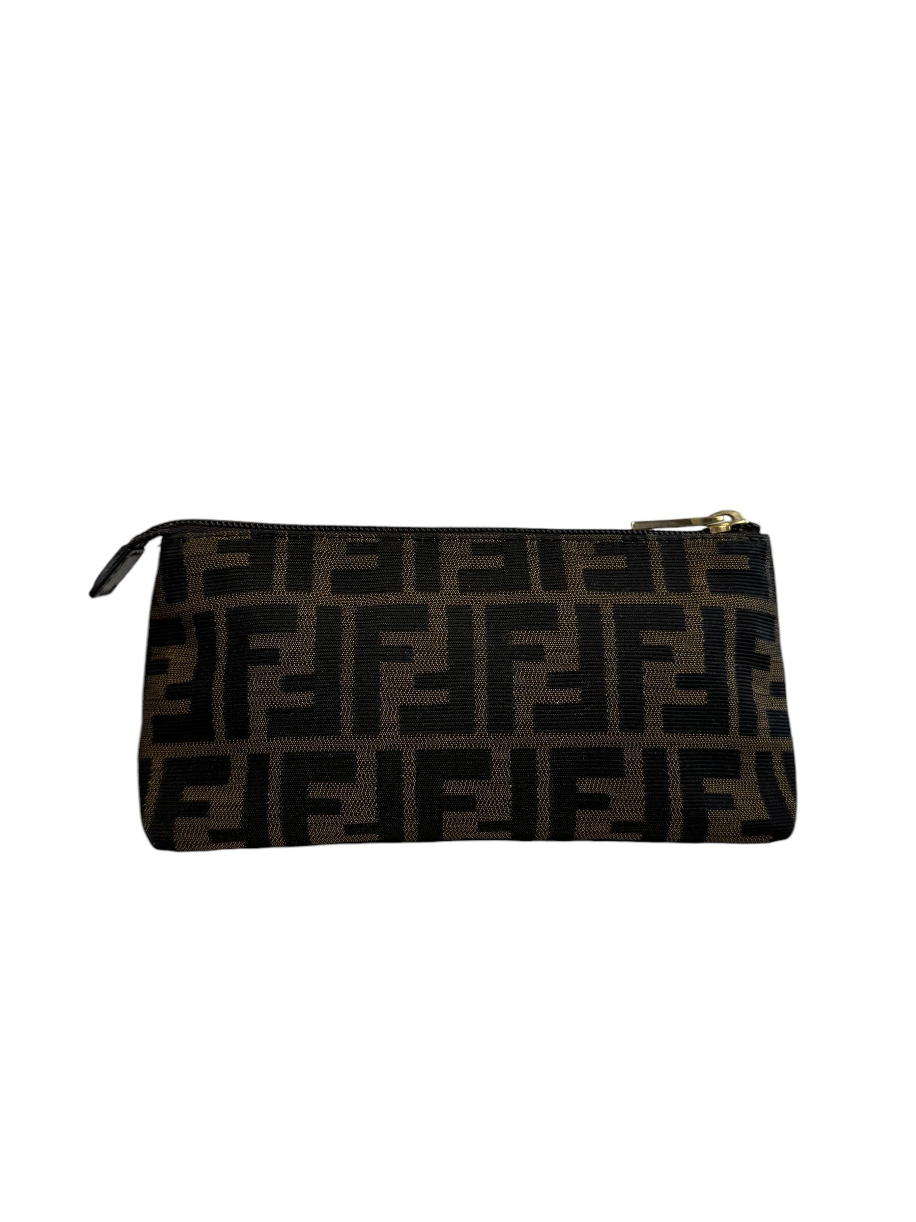 FENDI ZUCCA MONOGRAM CLUTCH