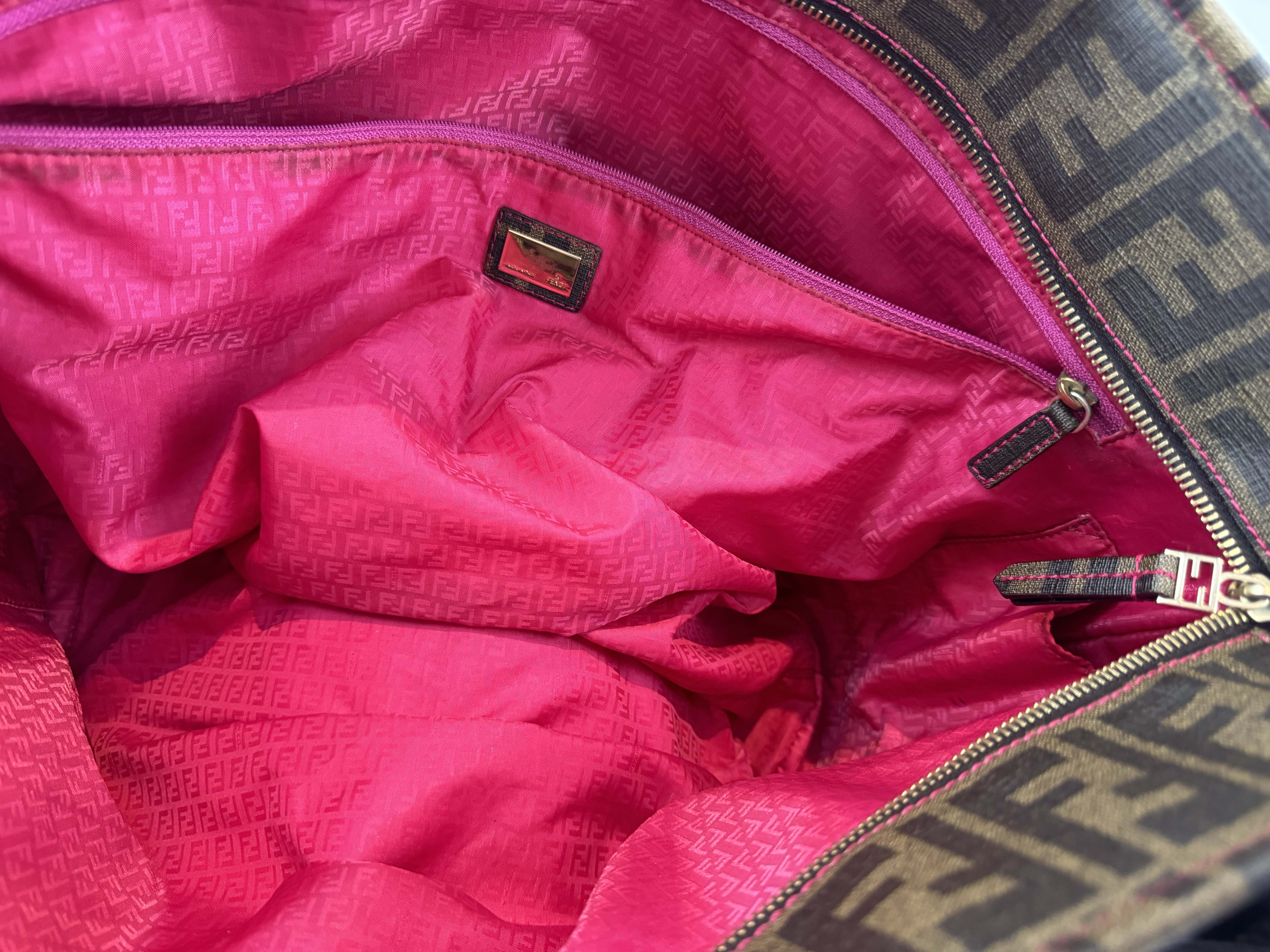 FENDI ZUCCA MONOGRAM TOTE BAG